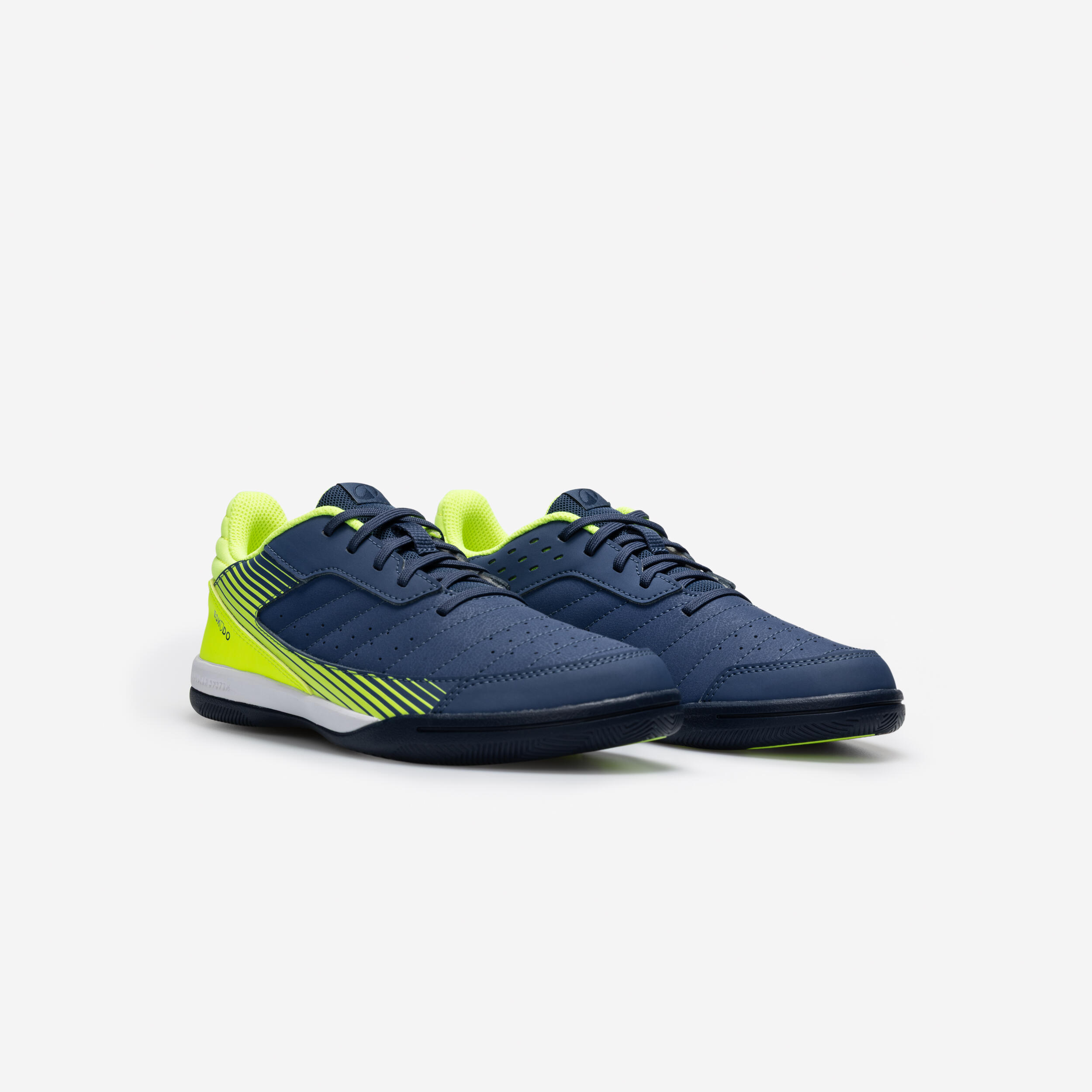 Scarpe calcio a 5 bambini ESKUDO 500 blu-giallo 2/6