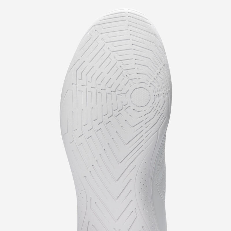 Chaussures de futsal 100 Blanc Gris Adulte