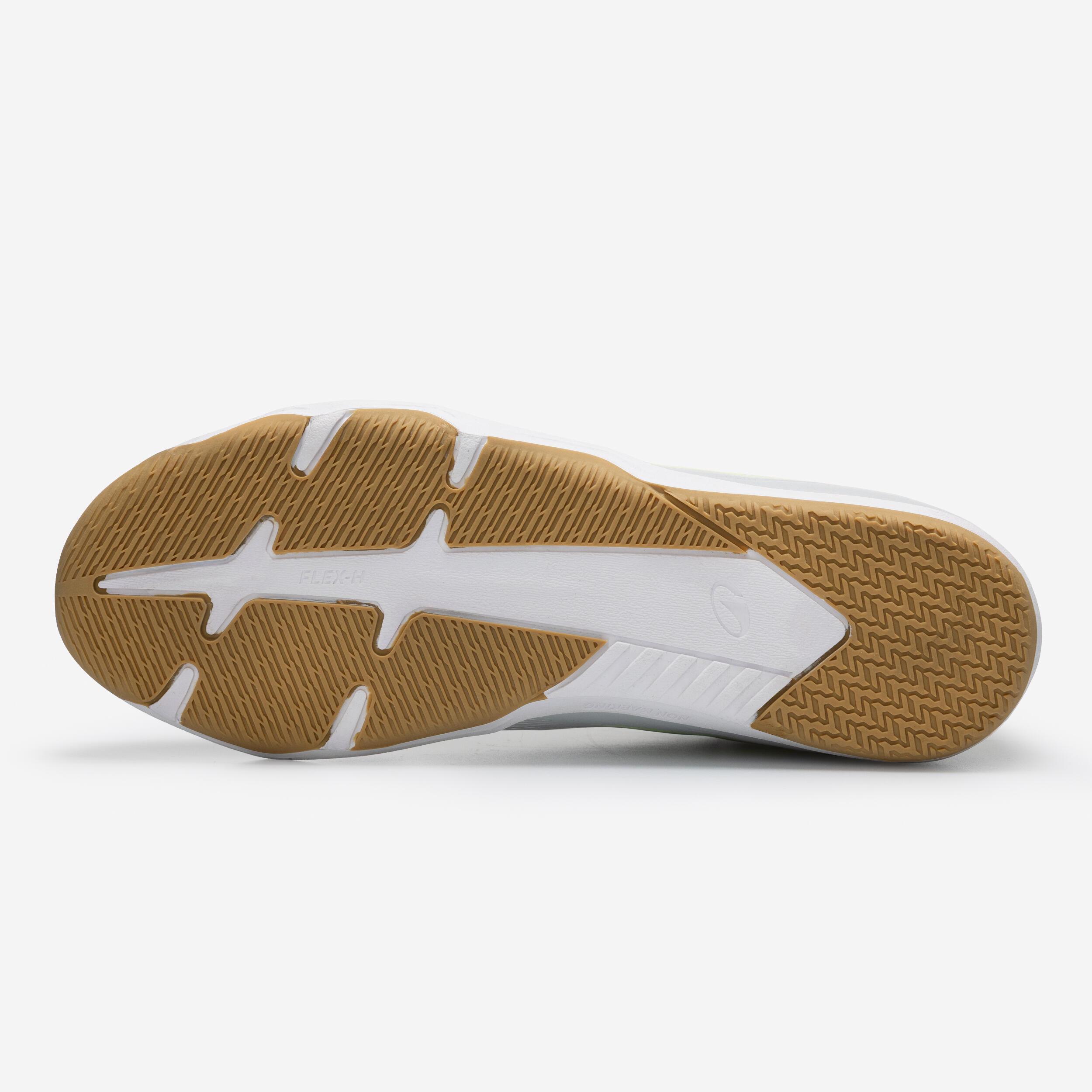 Scarpe futsal adulto SALA CLUB grigio-giallo 4/10