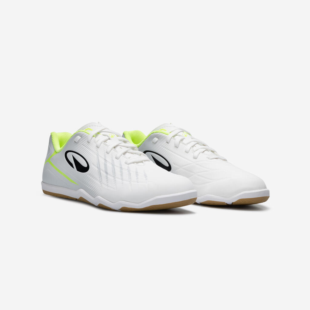 Otroški futsal copati Sala Club z vezalkami - svetlo sivi