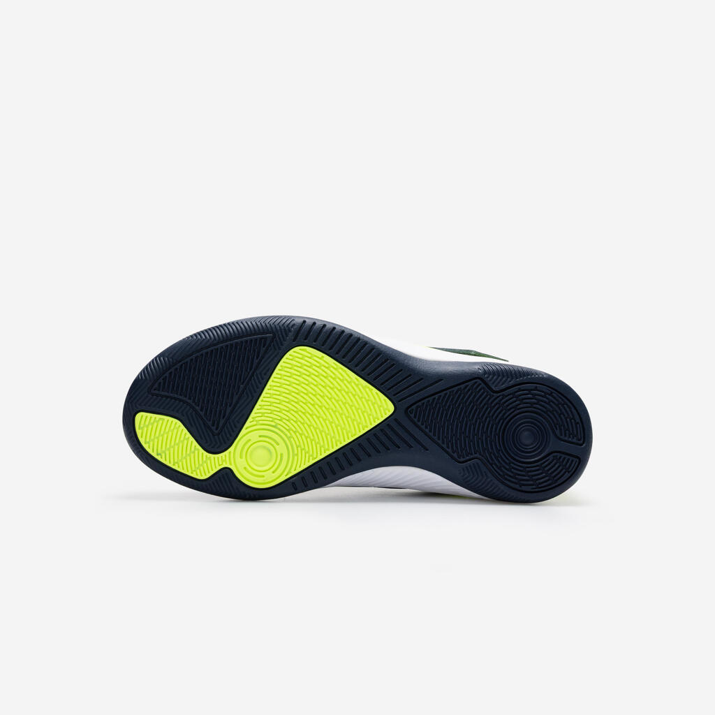 Kids' Futsal Trainers Eskudo 500 - Beige/Blue