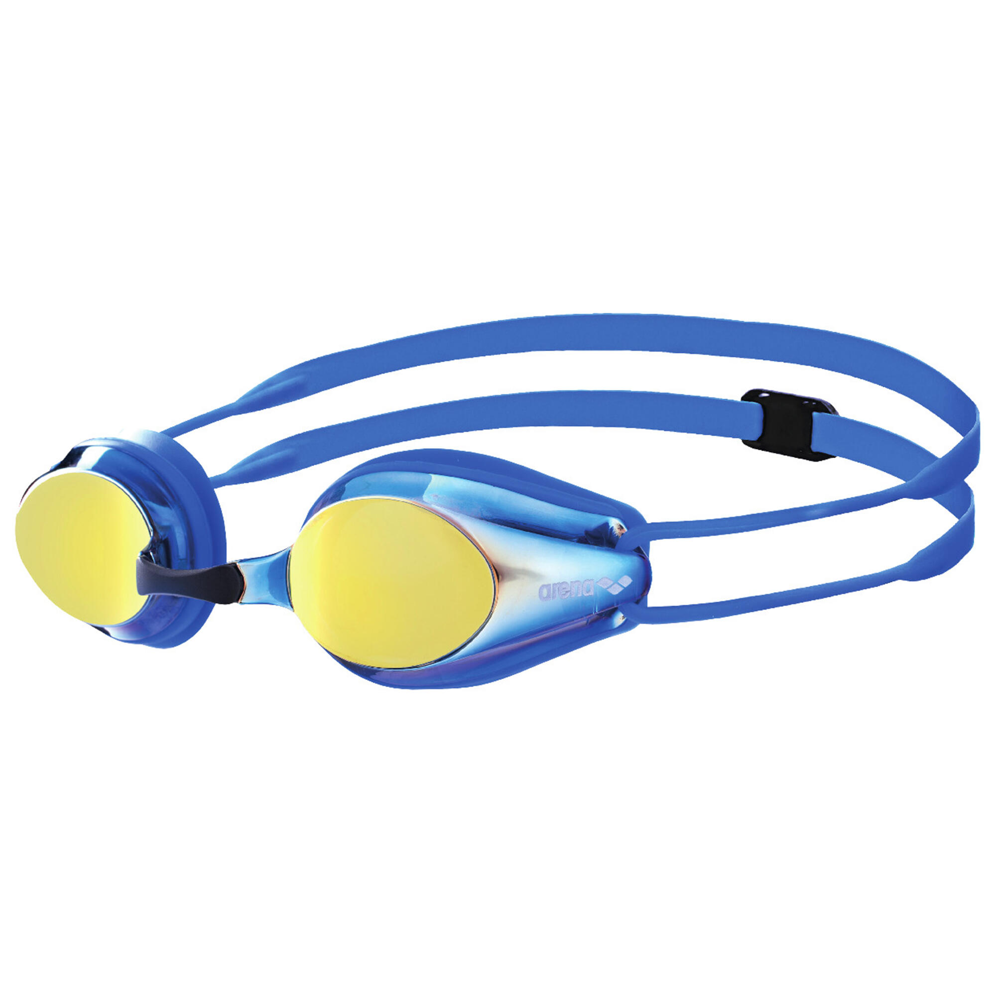 Arena Tracks Junior Mirror Goggles - Yellow Copper/Blue
