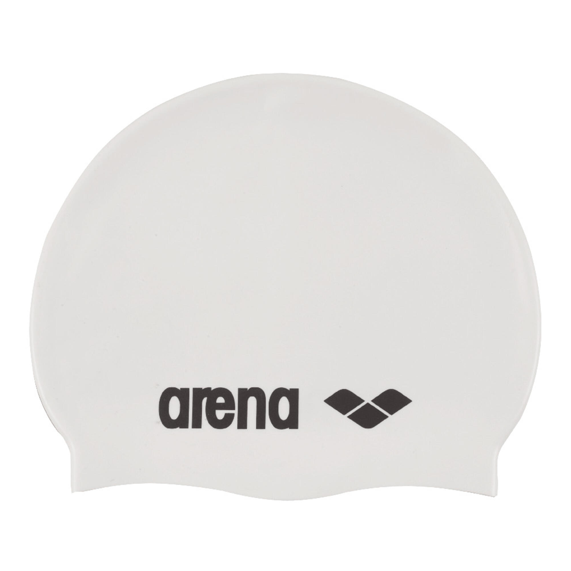 ARENA Classic Silicone Swimming Cap - White