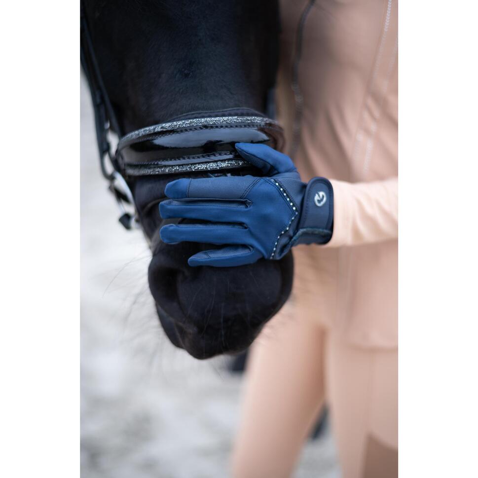 Rękawiczki Glittery Navy Equus
