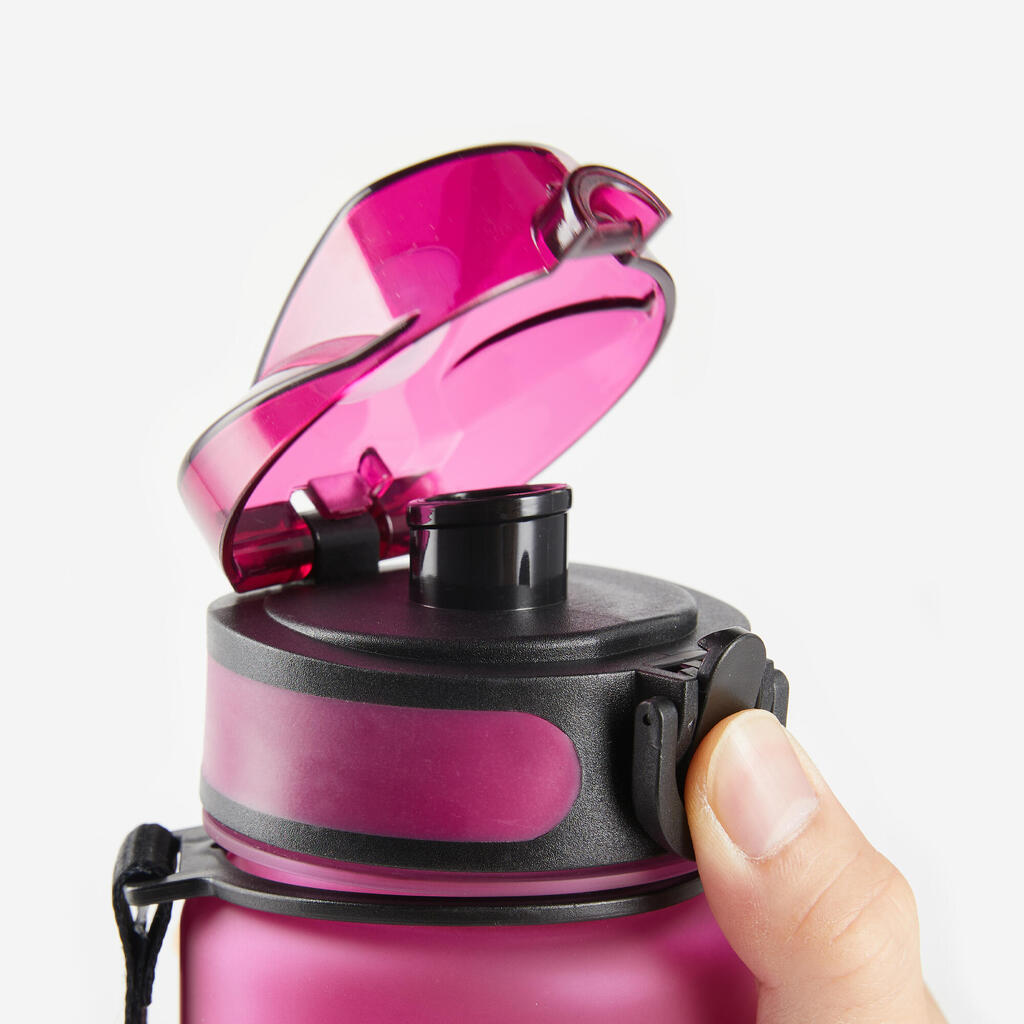Fitness Bottle Motivation 1 L - Raspberry