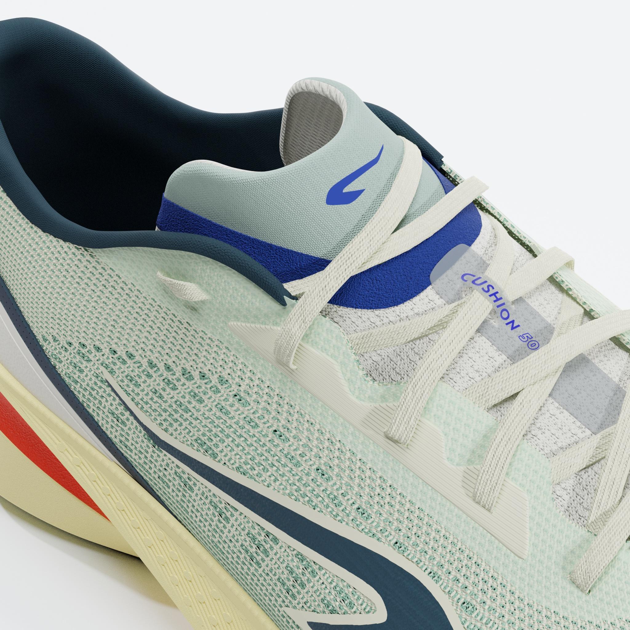 Hardloopschoenen voor heren Cushion 500 wit/beige 6/7