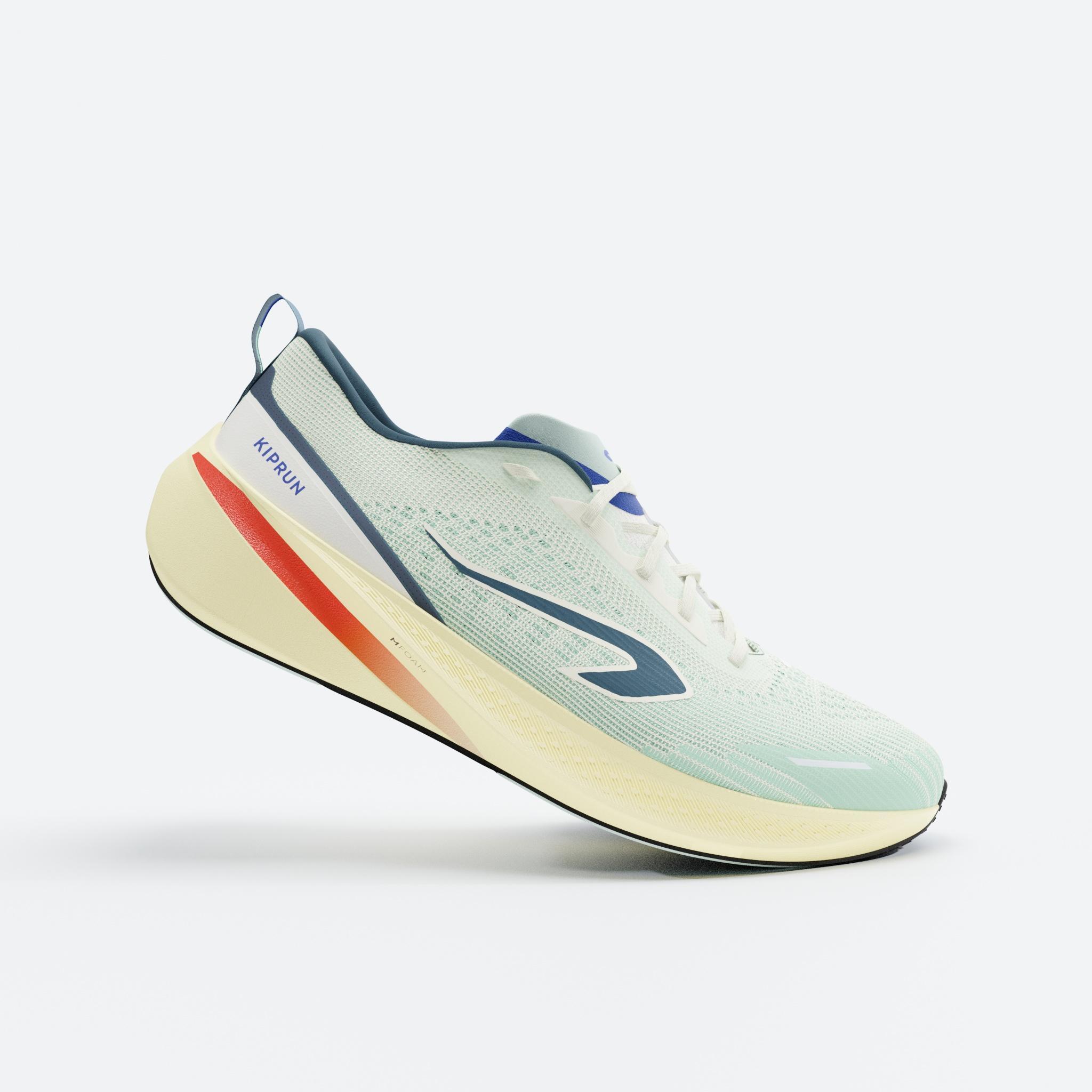 KIPRUN Scarpe running uomo CUSHION 500 bianco-beige