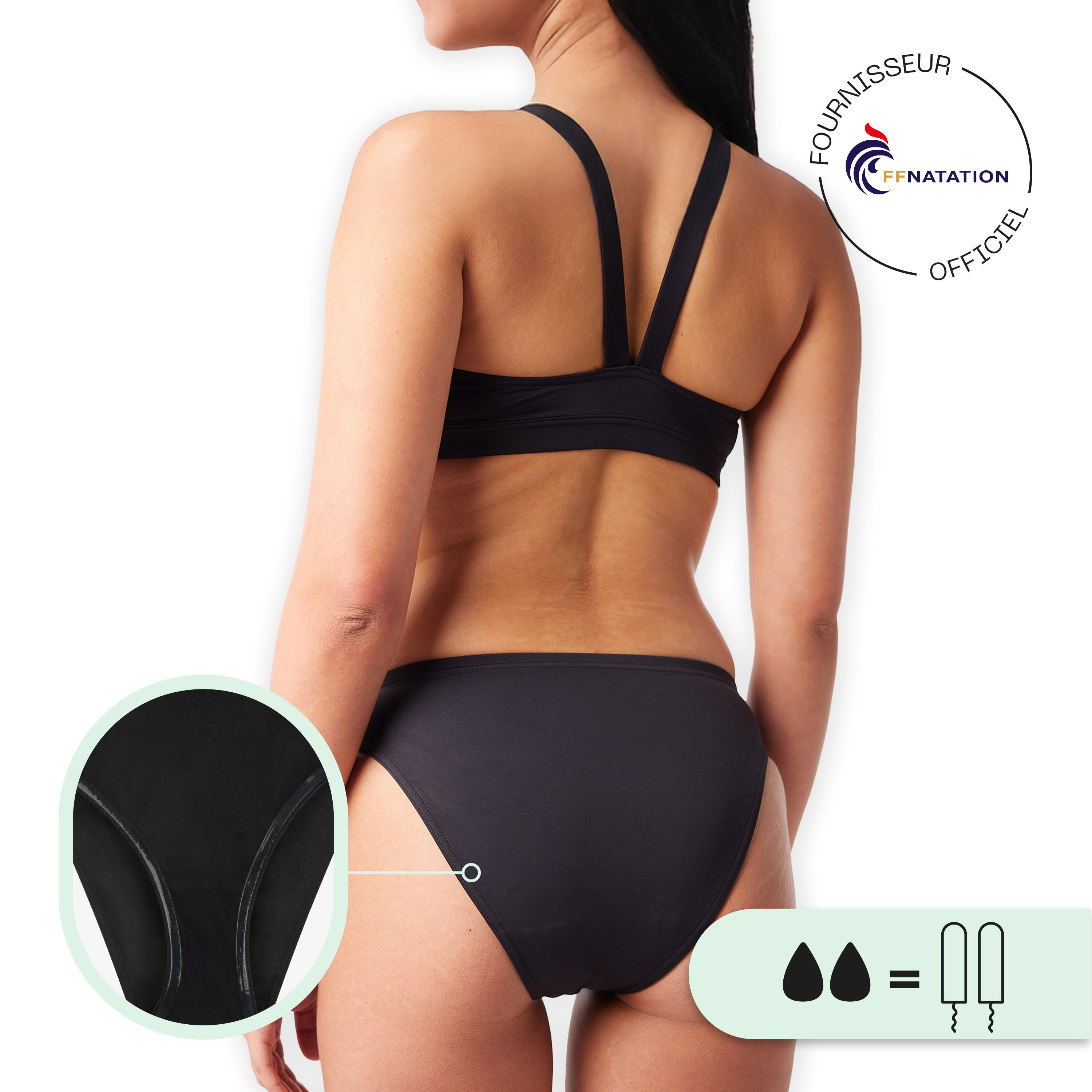 Braguita Bikini Menstrual Smoon Mujer Estanco Flujo Medio 4/9