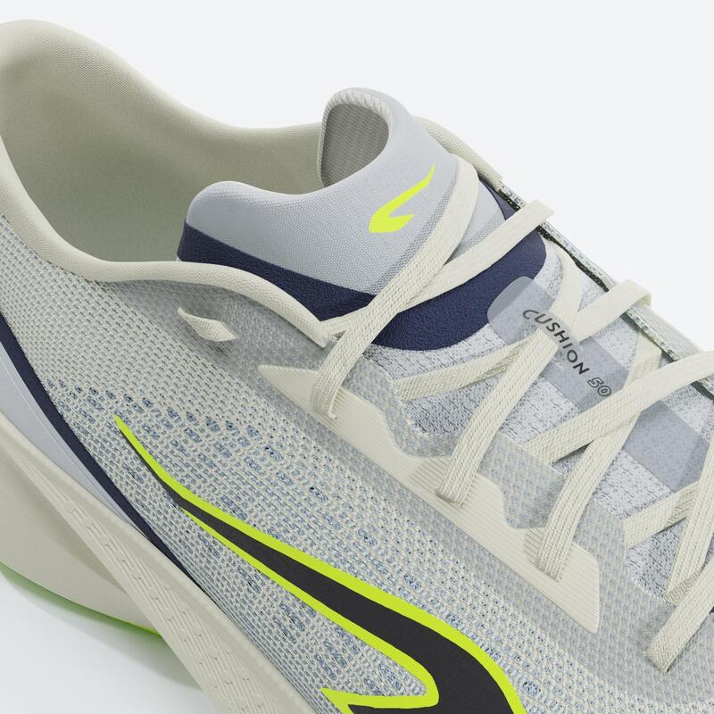 Sapatilhas de Corrida Homem Cushion 500 Branco/Amarelo