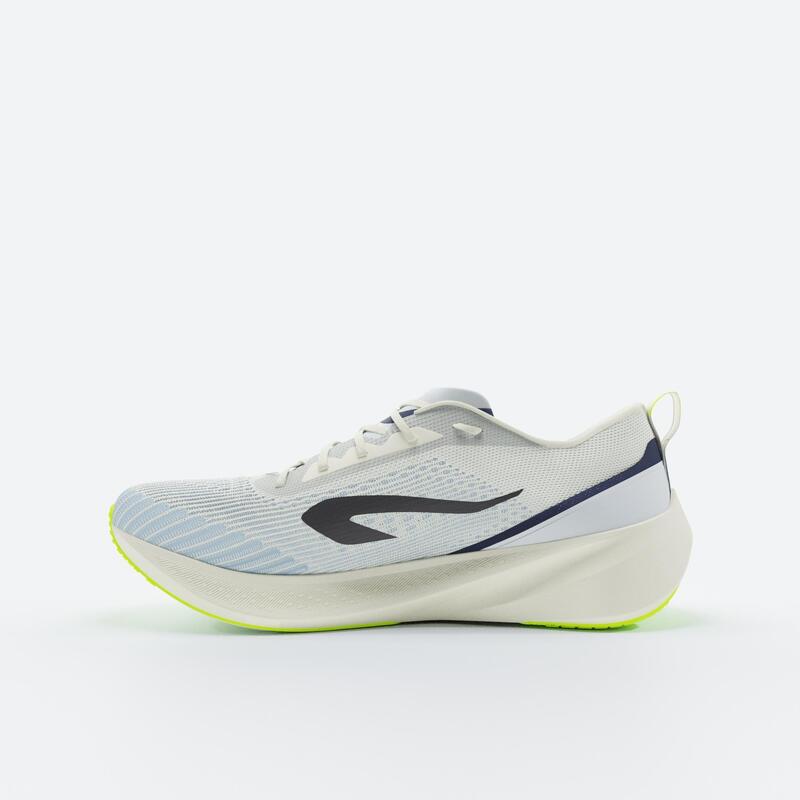 Chaussures de Running Homme - Kiprun Cushion 500 Blanc Jaune
