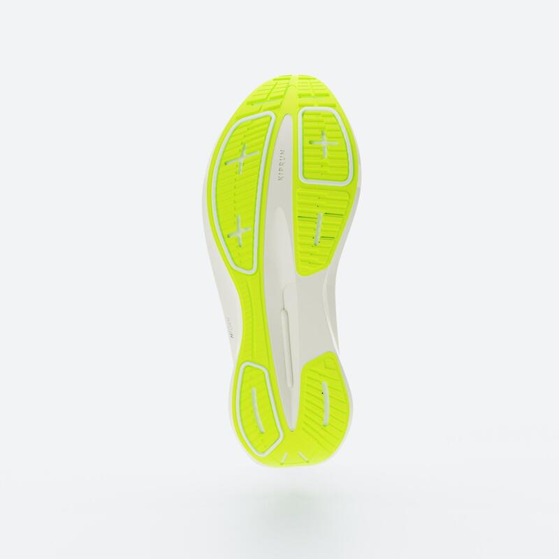 Sapatilhas de Corrida Homem Cushion 500 Branco/Amarelo