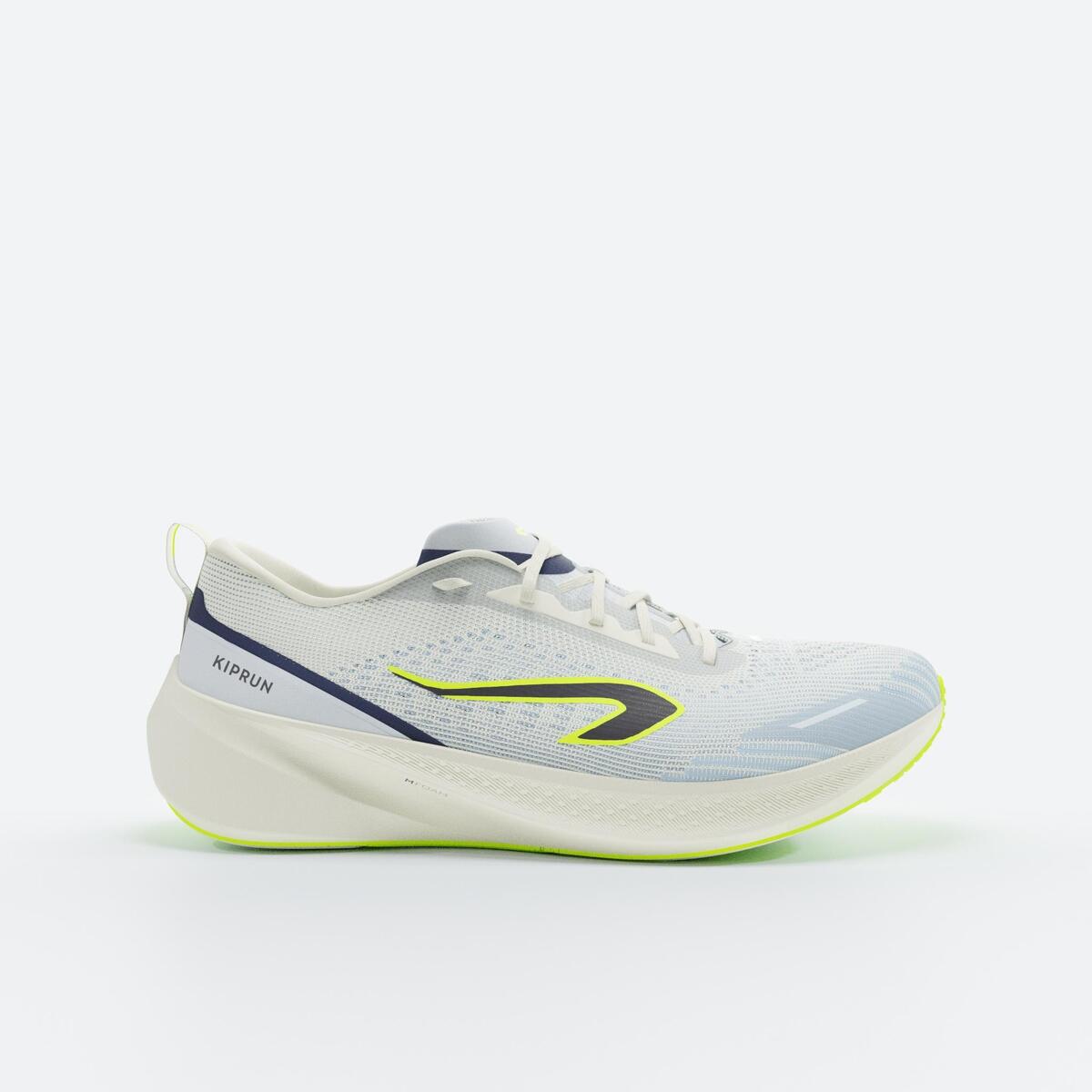 Chaussures de Running Homme - Kiprun Cushion 500 Blanc Jaune