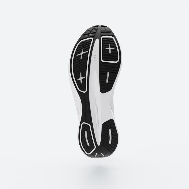 Hardloopschoenen voor heren Cushion 500 wit zwart