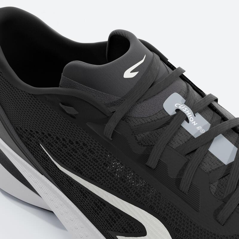 Hardloopschoenen voor heren Cushion 500 wit zwart