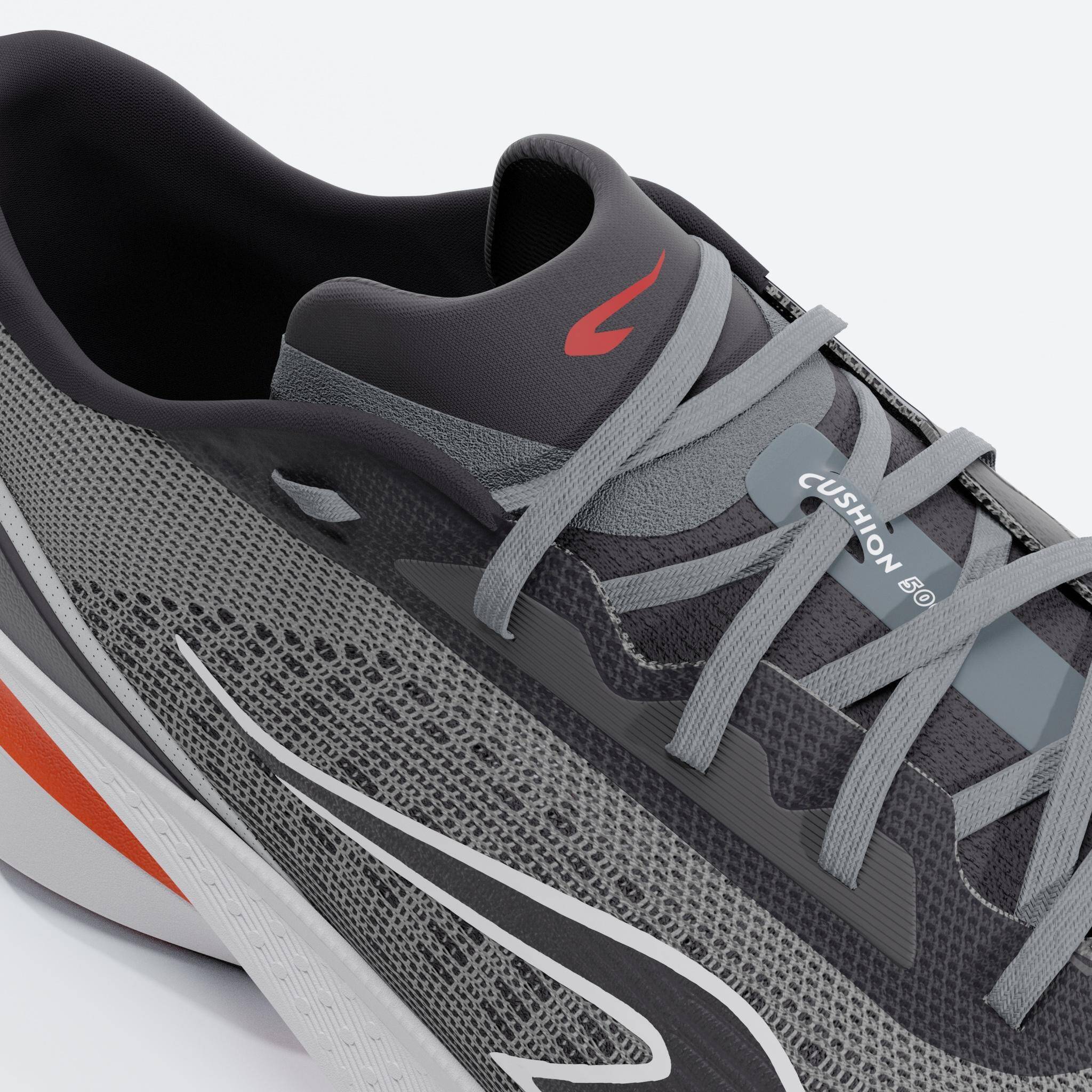 Men's Running Shoes, Kiprun Kipcore Grey -  4
