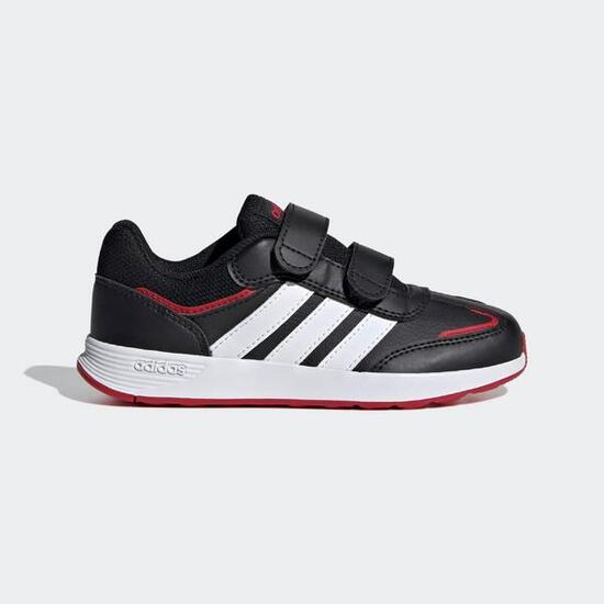 Scarpe ADIDAS bambino ADVANTAGE TENSAUR SWITCH nero-rosso
