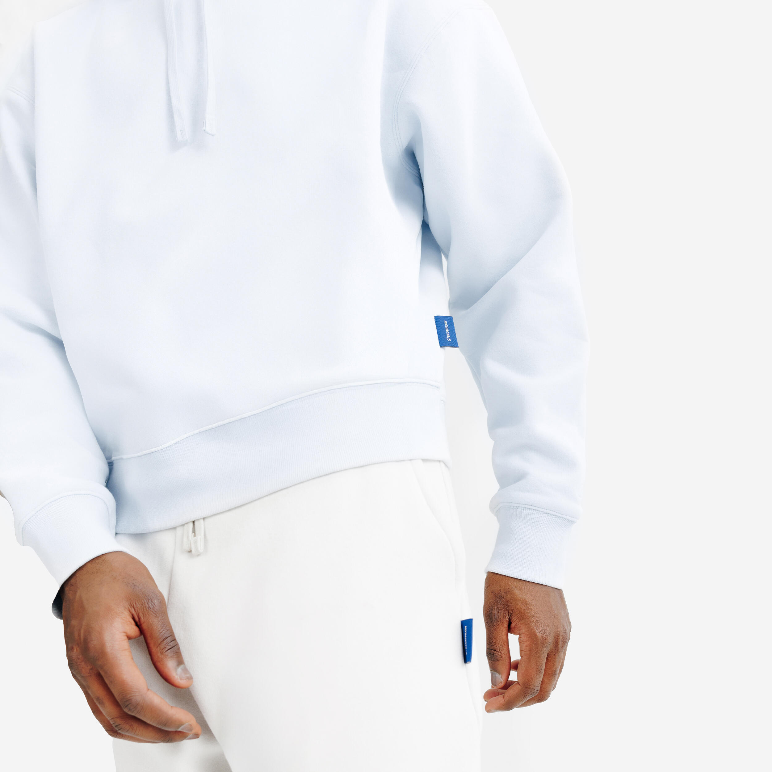 Sweatshirt com capuz homem, Elementals, azul 5/8