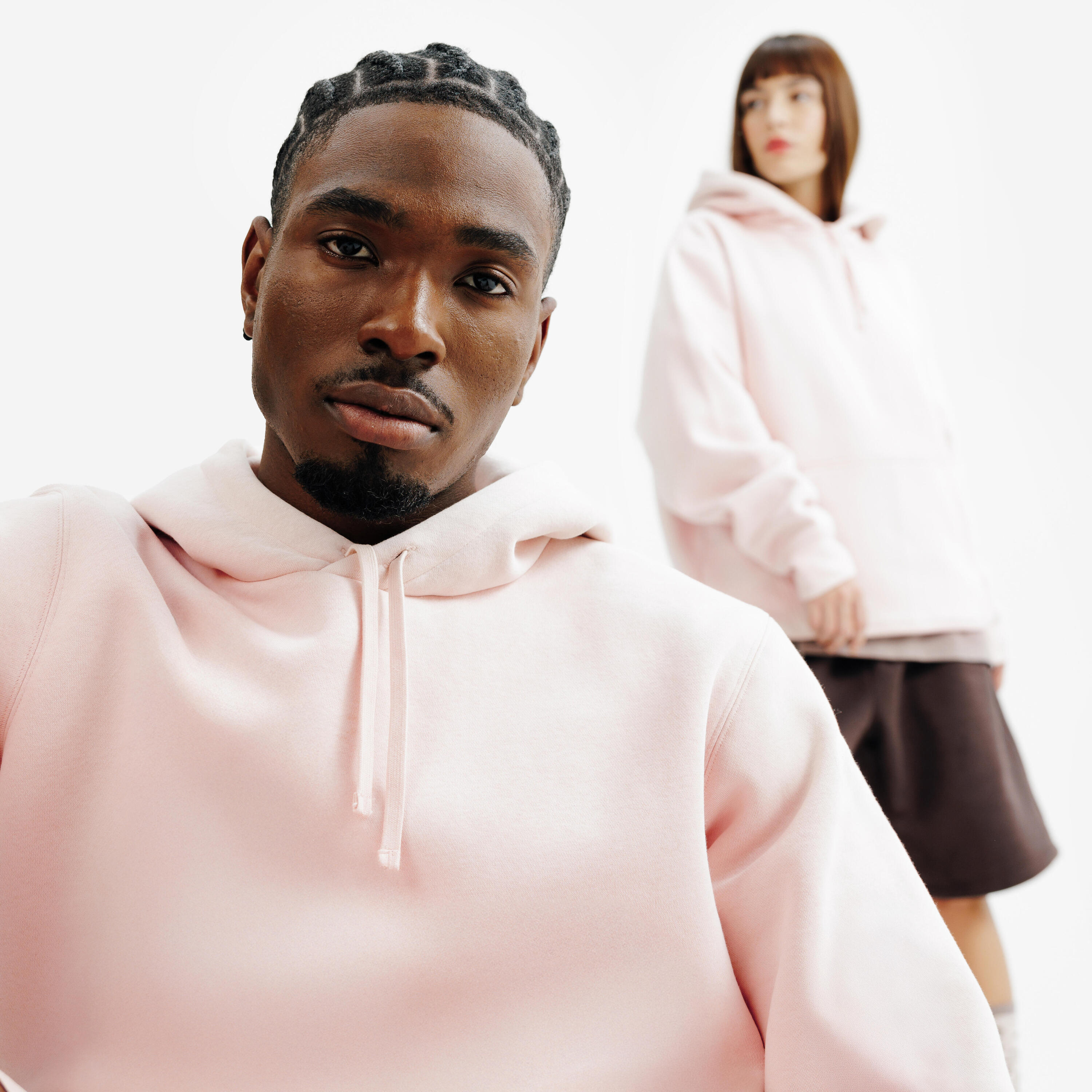 Felpa adulto ELEMENTALS con cappuccio oversize pesante rosa 3/5