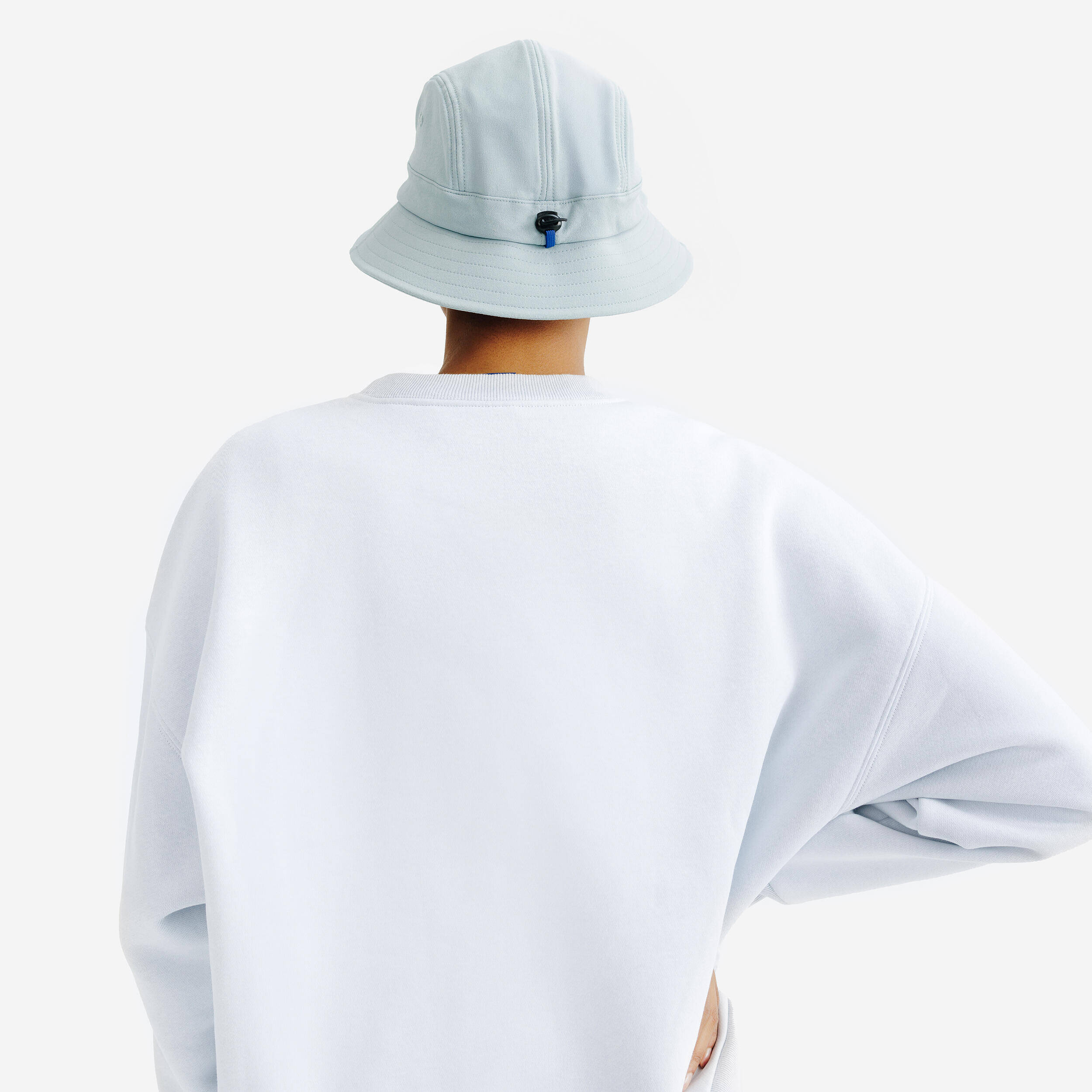 Round Bucket Sun Hat - Rainy Blue -  4