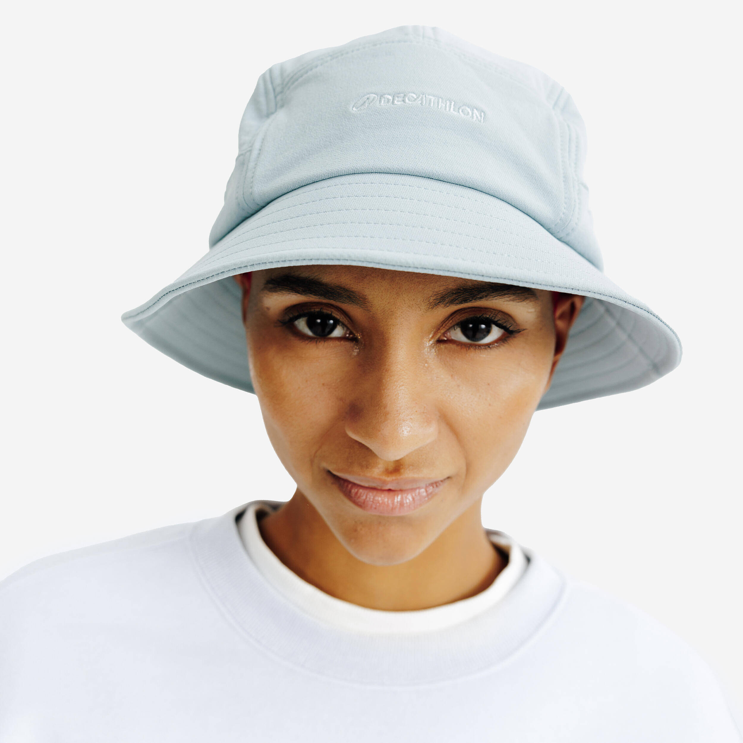 Round Bucket Sun Hat - Rainy Blue -  3