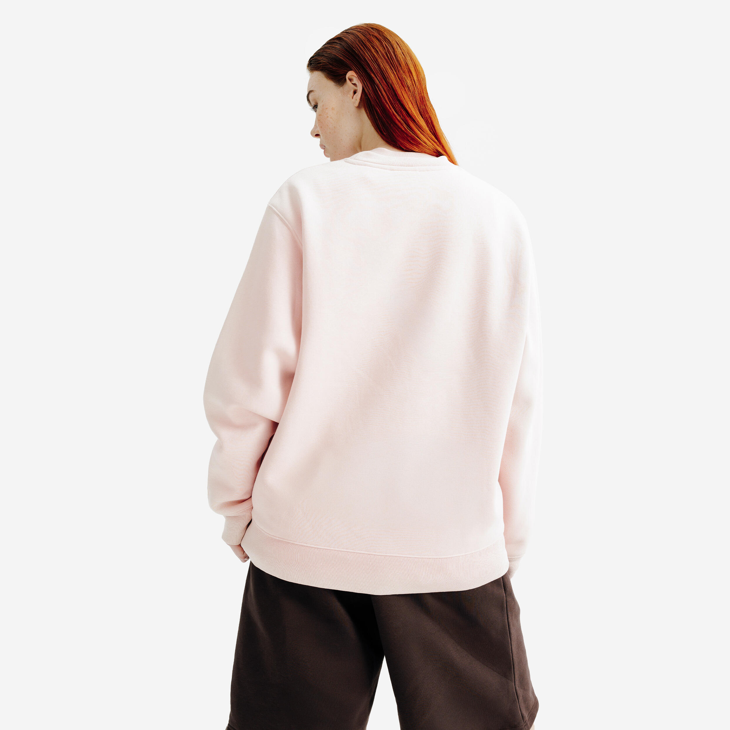 Felpa adulto ELEMENTALS girocollo oversize rosa 4/5