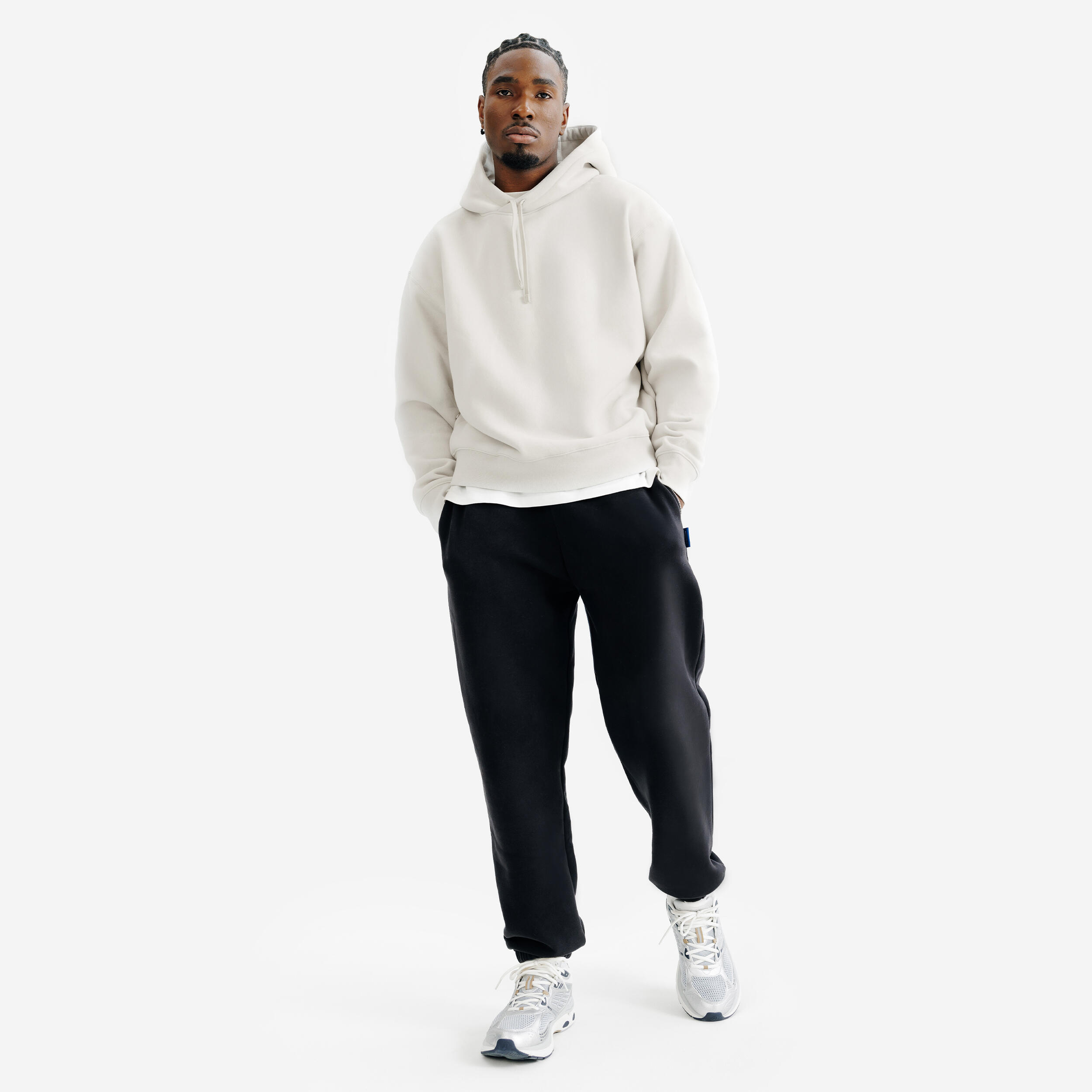 Seconde vie - Sweat à capuche homme, Elementals, beige 2/8