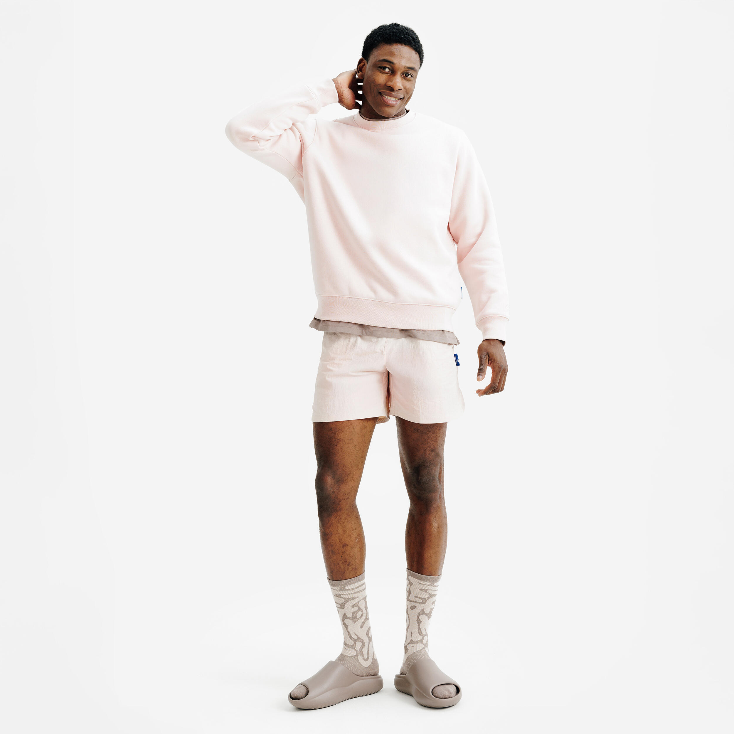 Felpa adulto ELEMENTALS girocollo oversize rosa 2/5