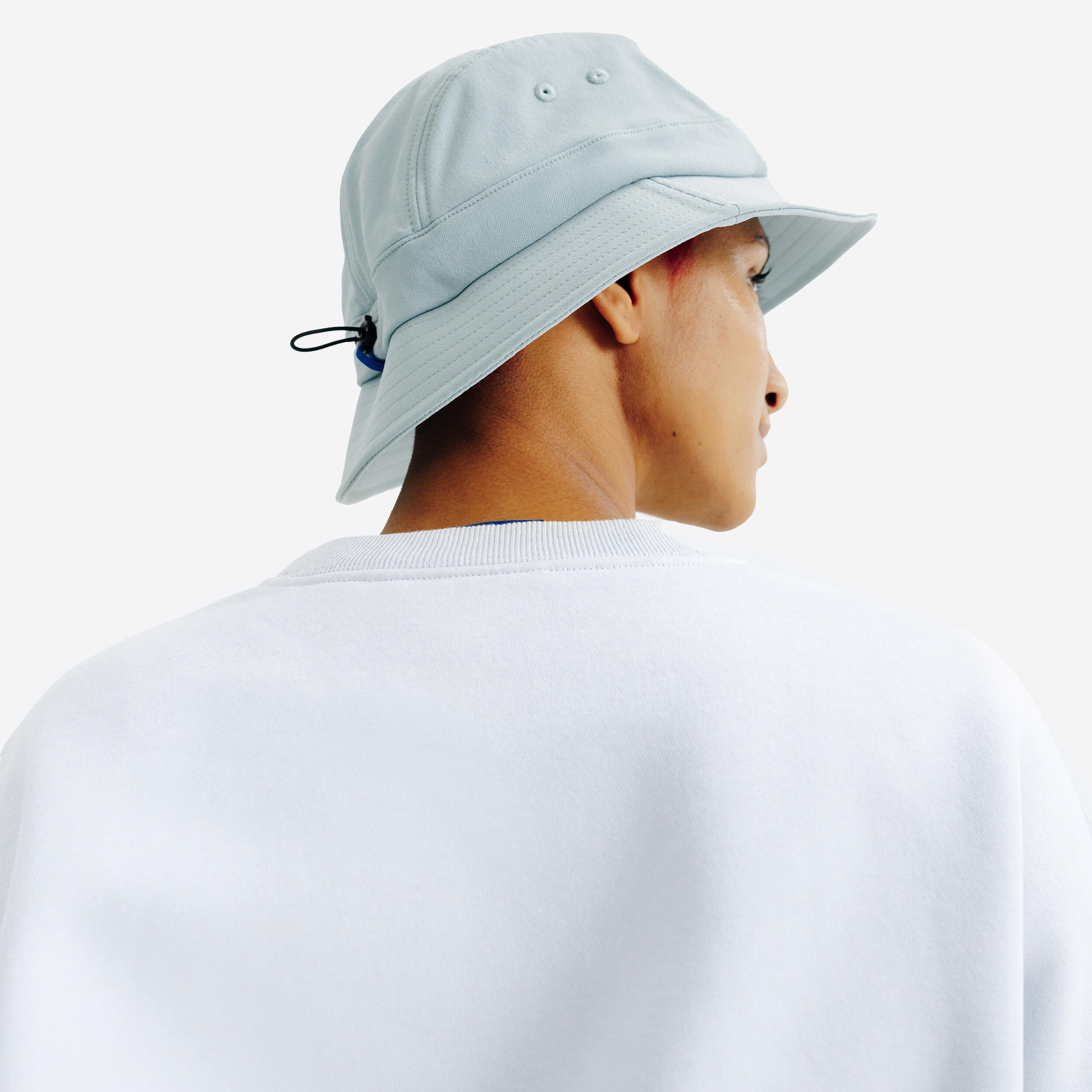 Round Bucket Sun Hat - Rainy Blue