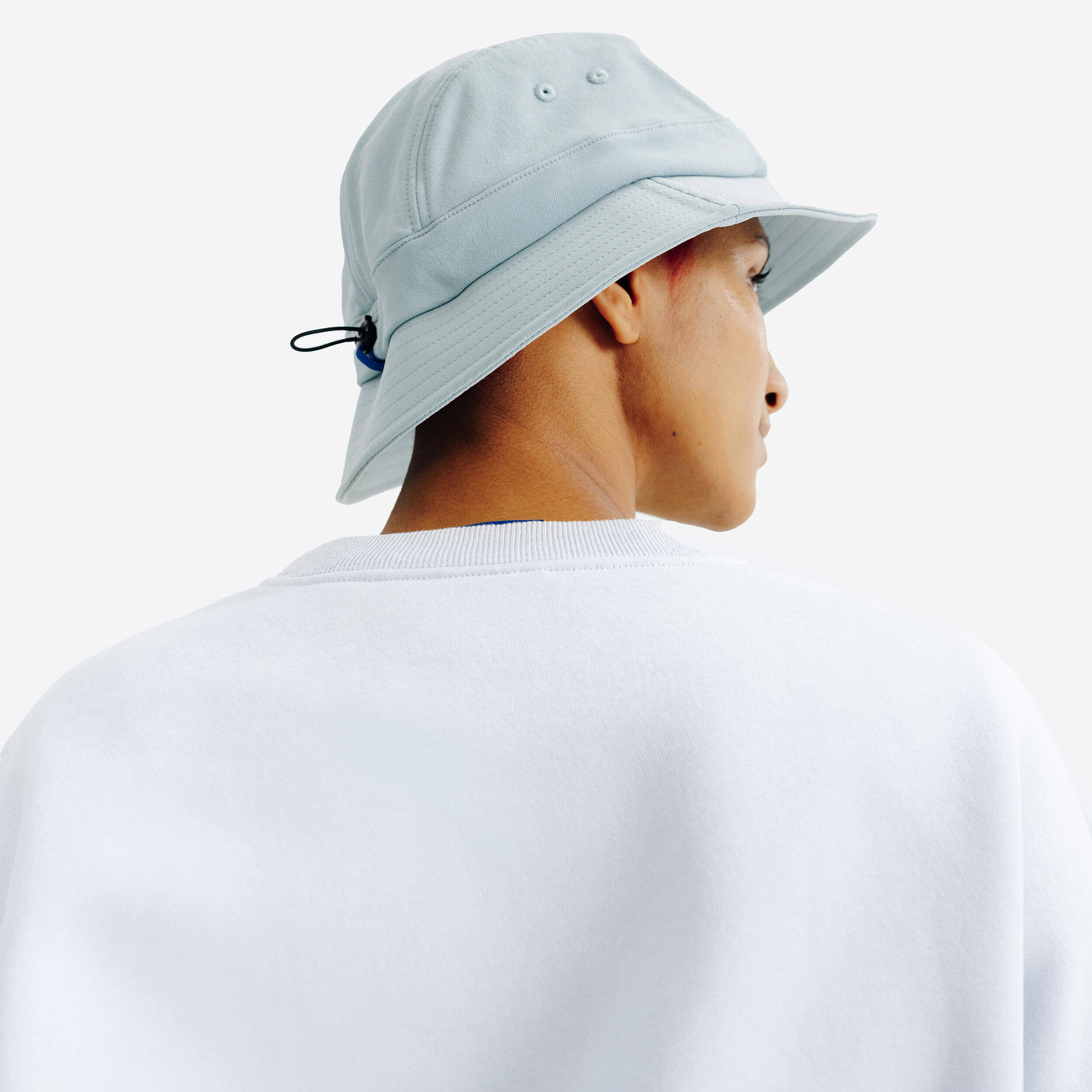 Round Bucket Sun Hat - Rainy Blue -  5