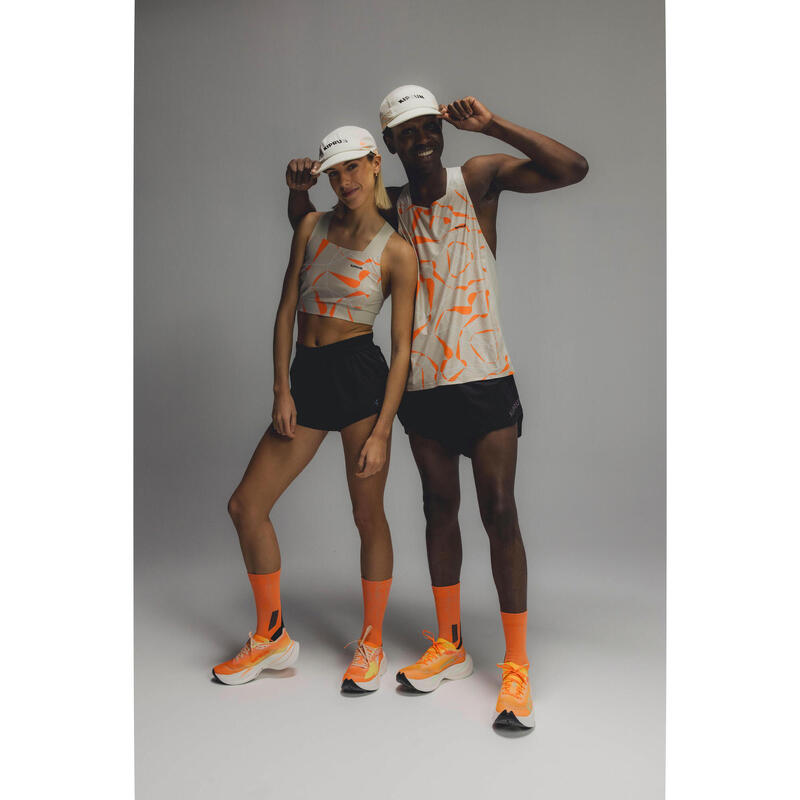 Casquette running Homme Femme - KIPRUN 5 panneaux Replika OBVIOUS Beige