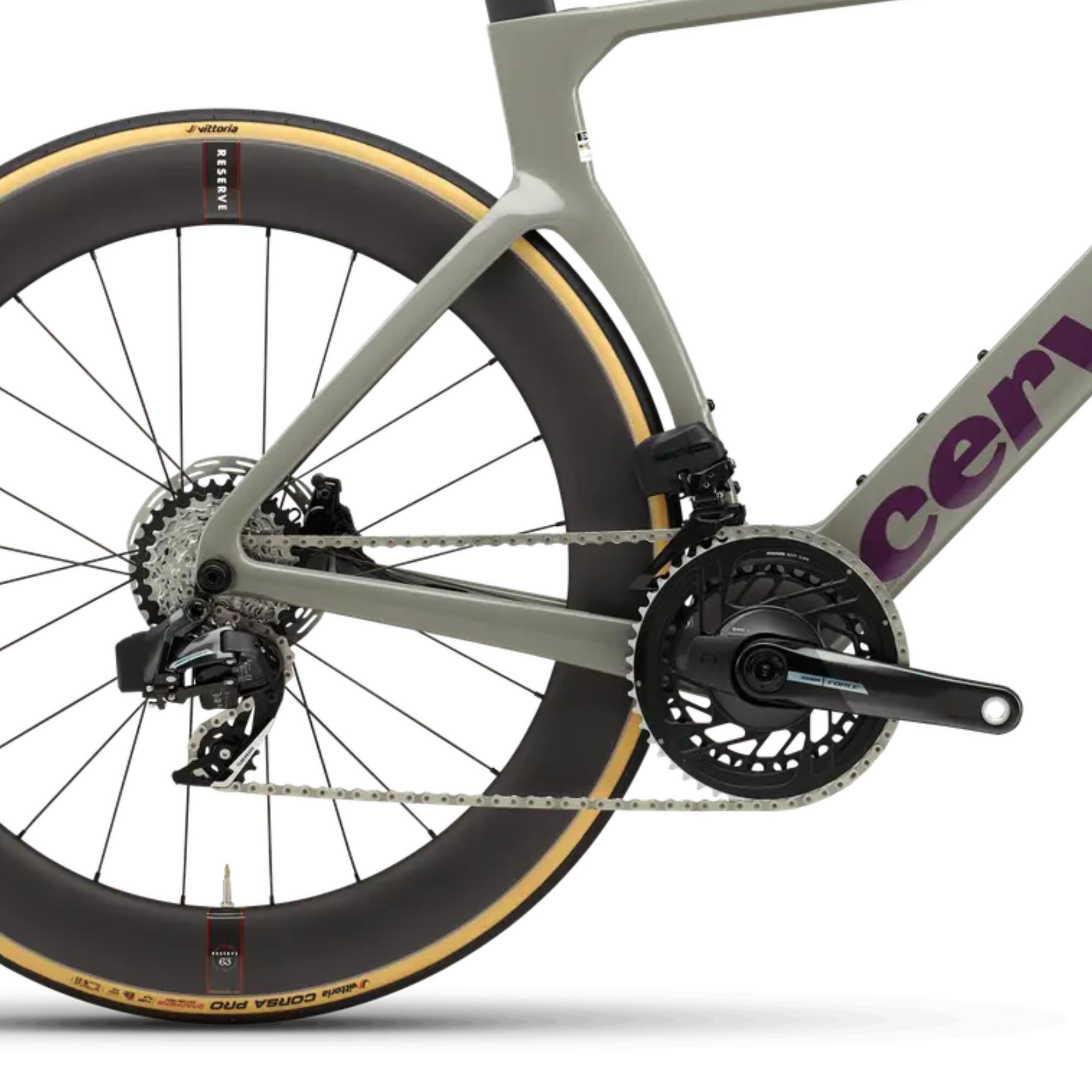 Bicicleta carretera carbono Cervélo S5 Force AXS Charcoal 2/7