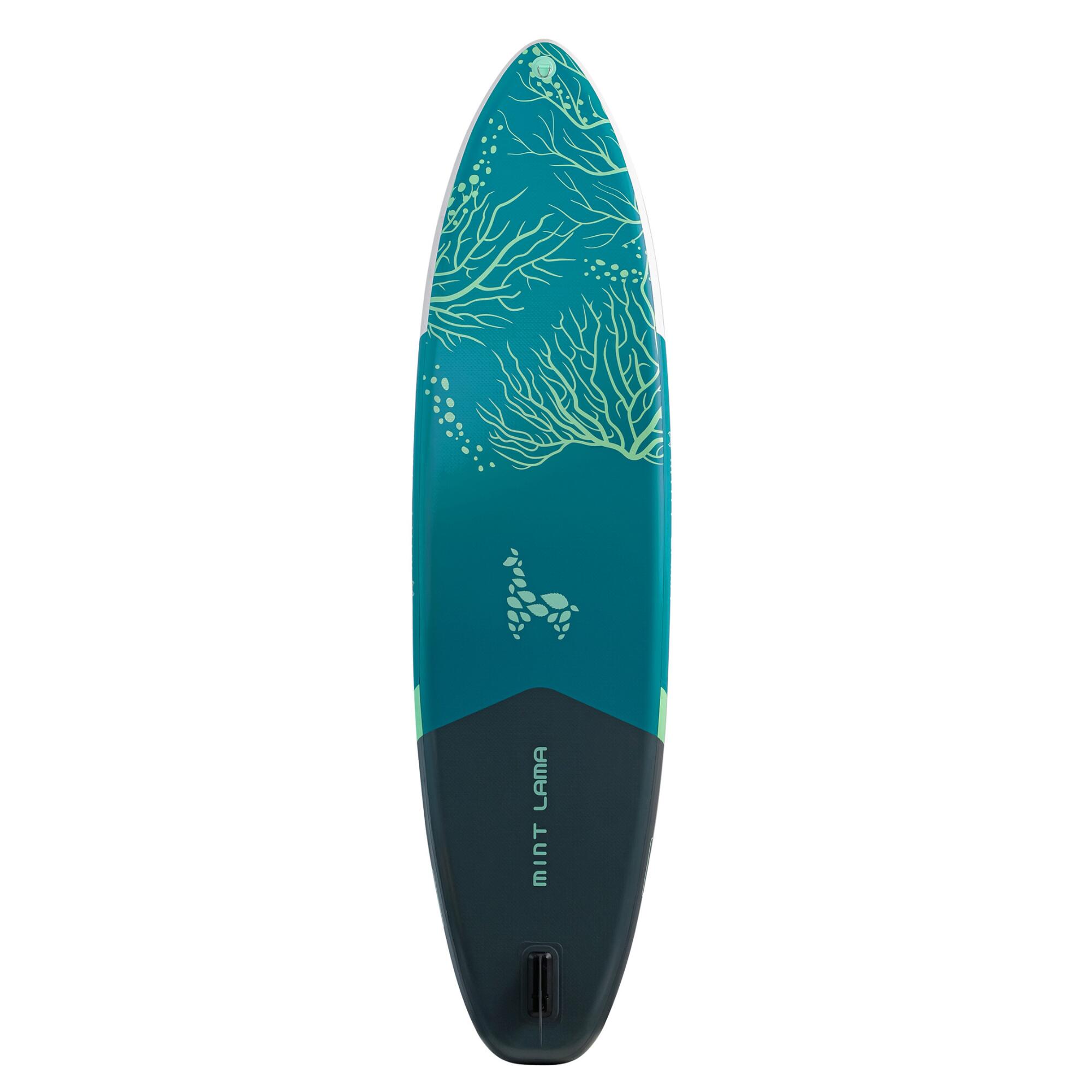 SUP-Board Pack Stand-up-Paddle aufblasbar Touring - Mint Lama Alpaka 11'0" 12/32