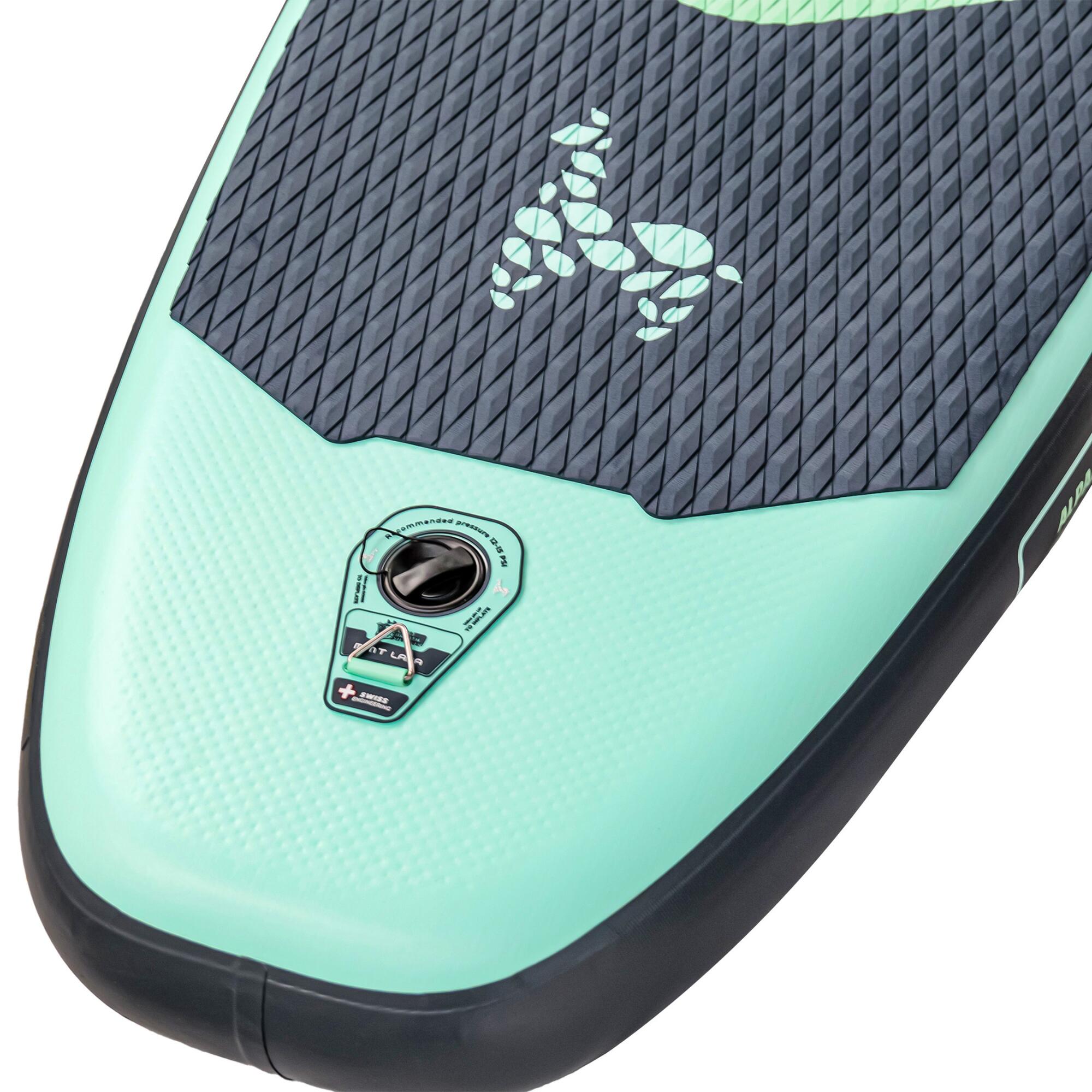 SUP-Board Pack Stand-up-Paddle aufblasbar Touring - Mint Lama Alpaka 11'0" 5/32