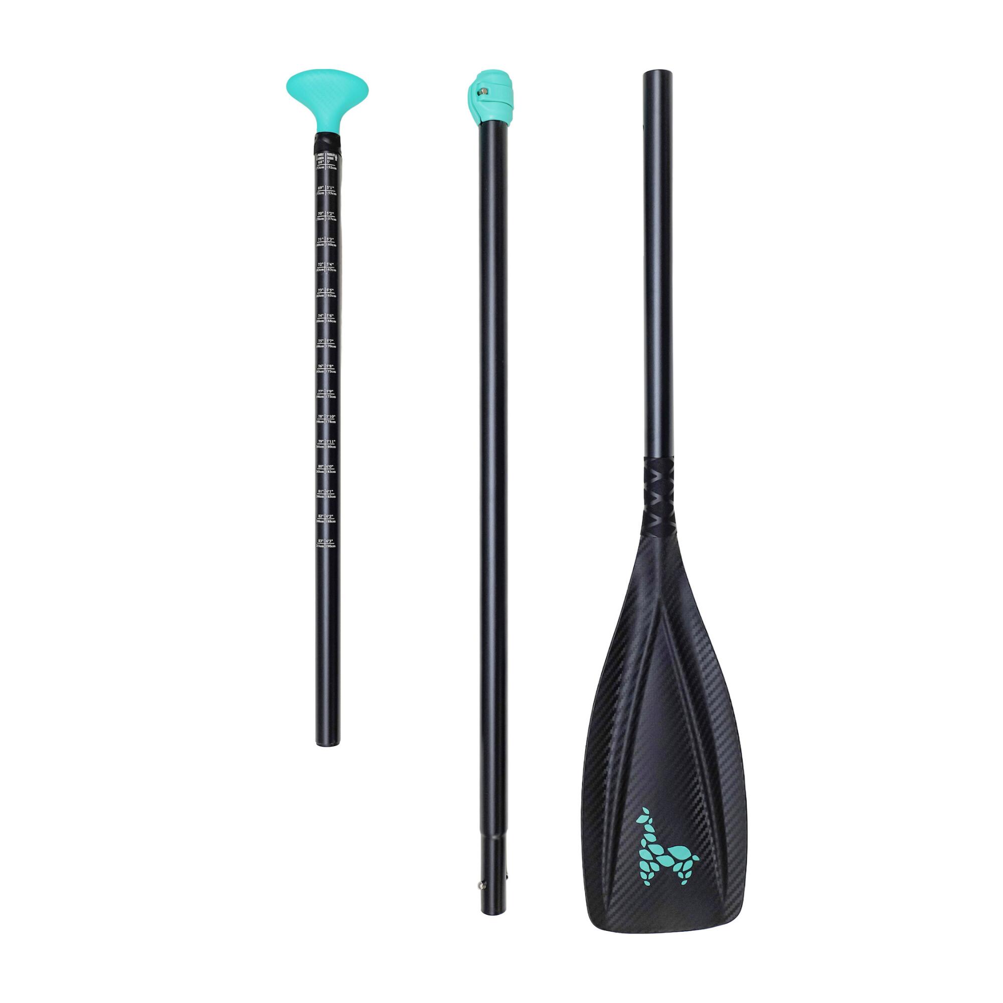 SUP-Board Pack Stand-up-Paddle aufblasbar Touring - Mint Lama Alpaka 11'0" 9/32