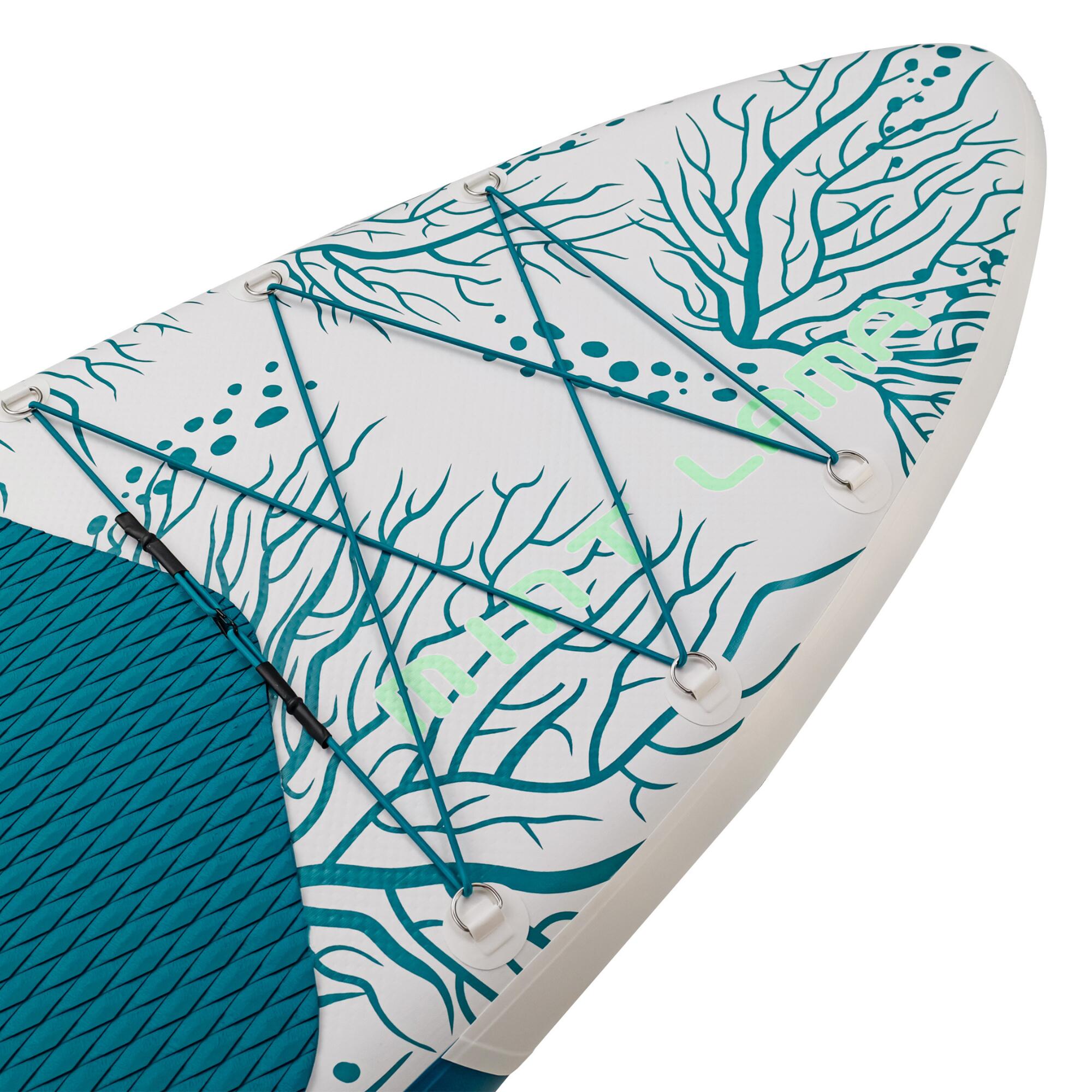 SUP-Board Pack Stand-up-Paddle aufblasbar Touring - Mint Lama Alpaka 11'0" 3/32
