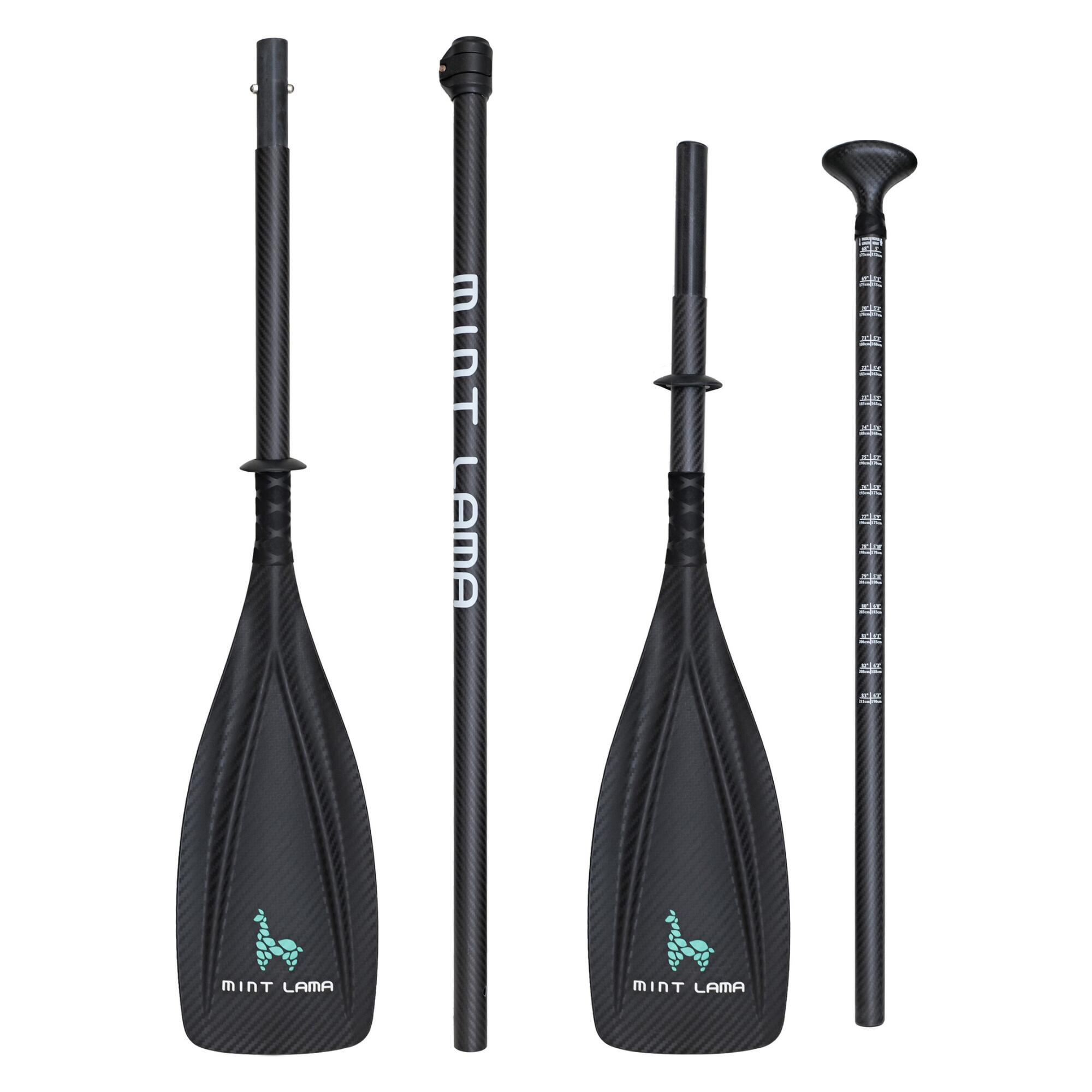 PACK STAND UP PADDLE GONFLABLE DE RANDONNÉE MINT LAMA FAMILY 10'6'' BOIS/MENTHE 8/11