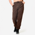 Pantalon jogging en coton femme, marron