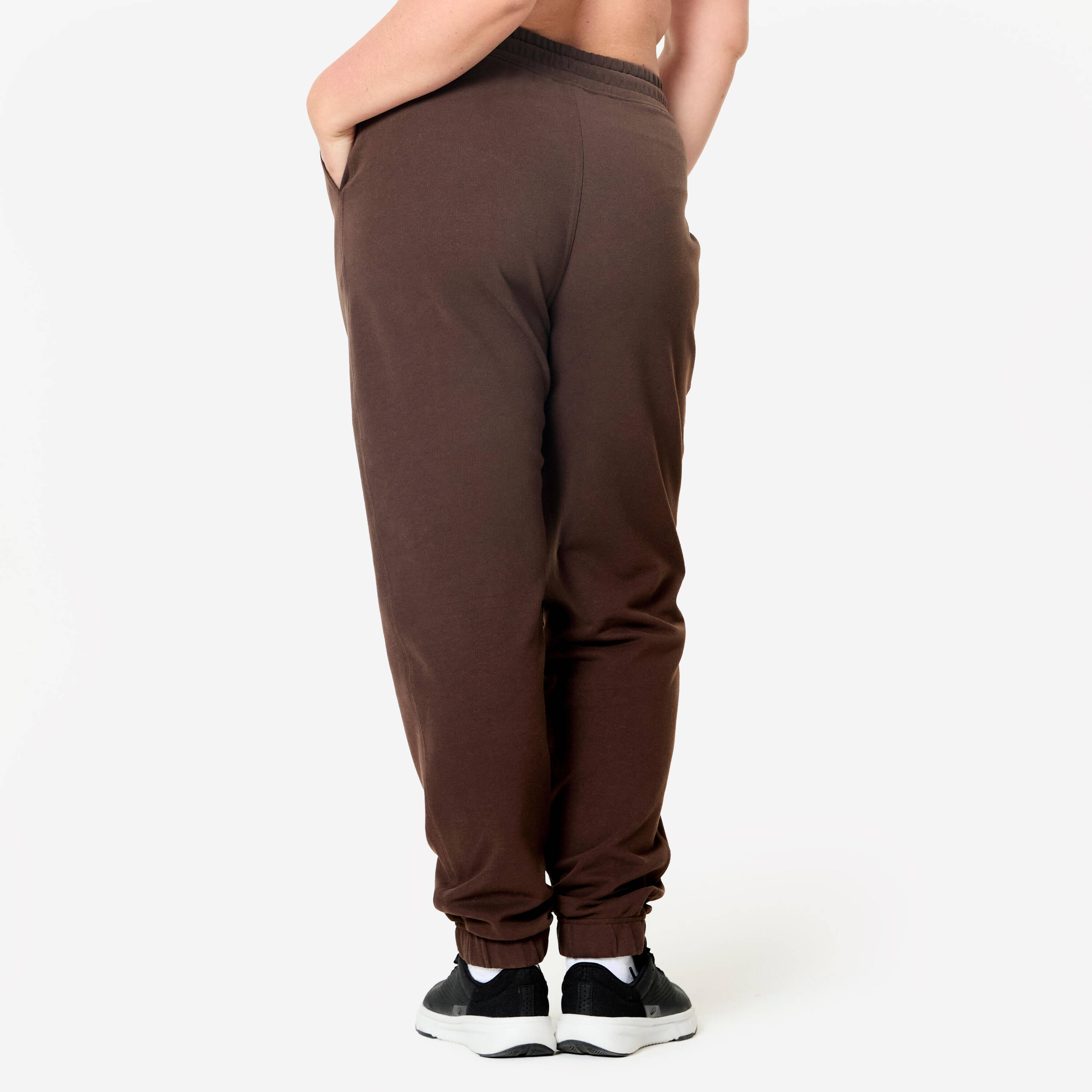Women's Cotton Joggers - Brown -  4