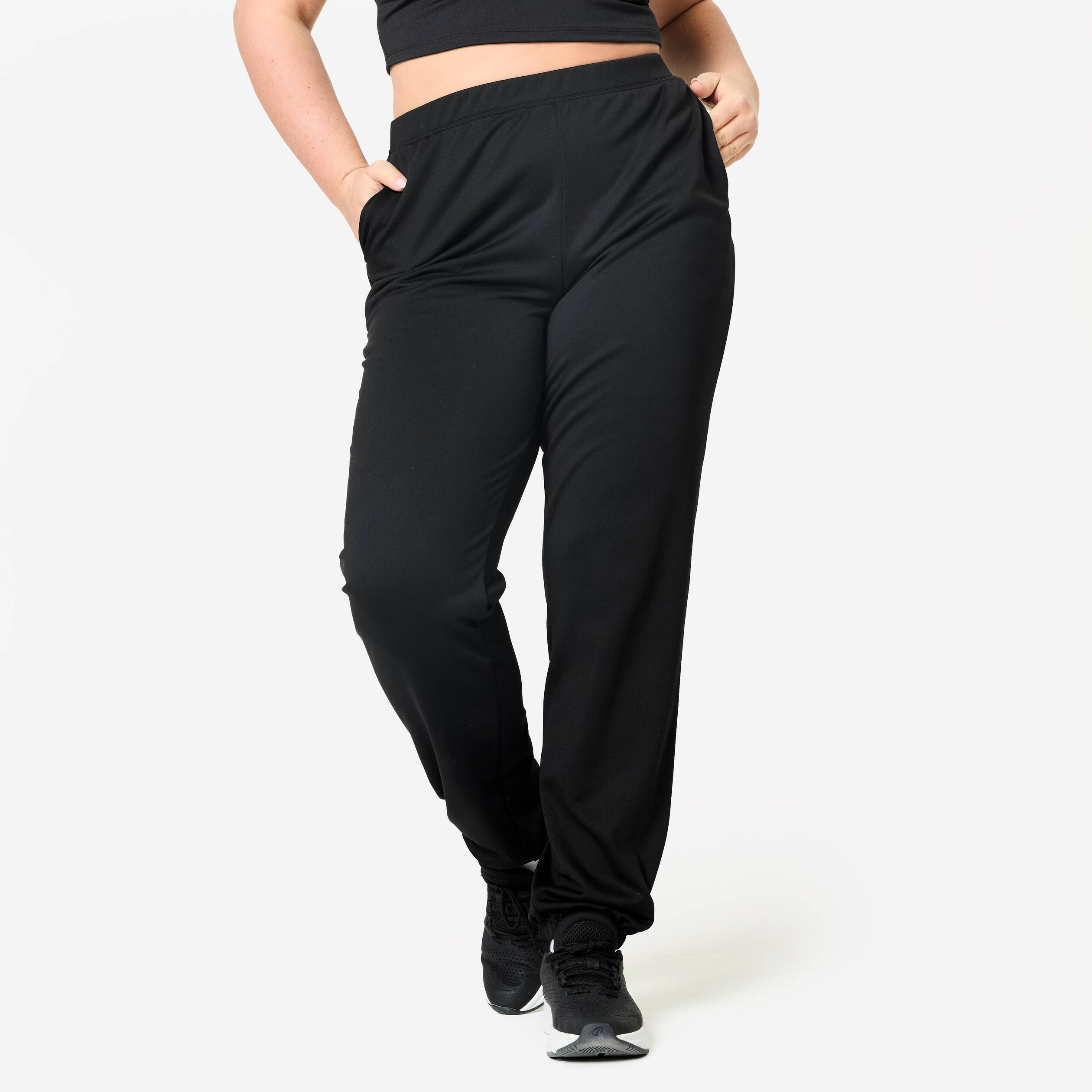 Women's Warm and Comfortable Fitness Bottoms - Black