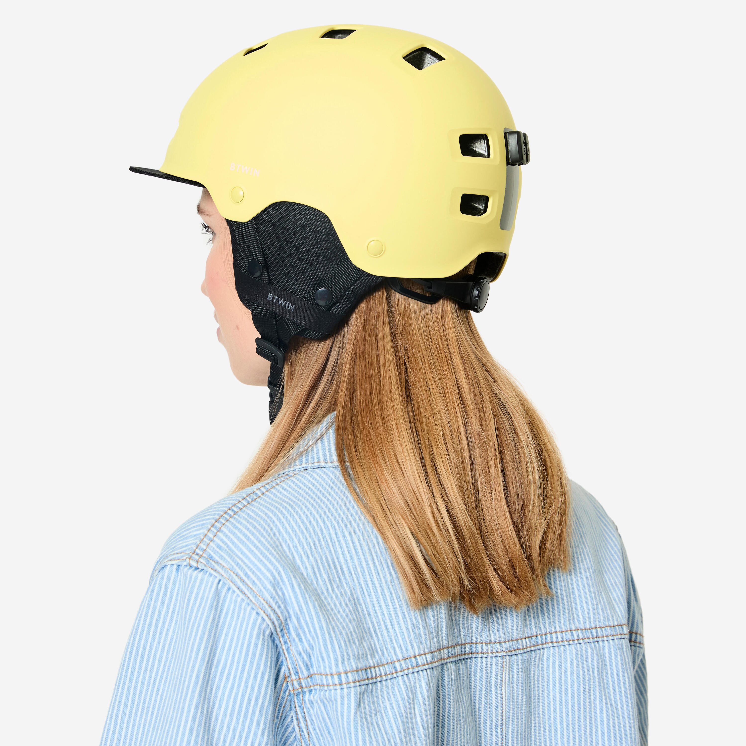 Capacete de Ciclismo de Cidade 500 Amarelo 4/6
