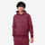 Sweat à capuche chaud en molleton homme, violet