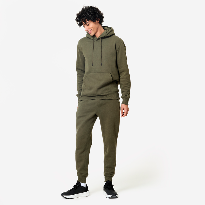 Sweat à capuche Homme Kaki - L'Iconique - Made in France