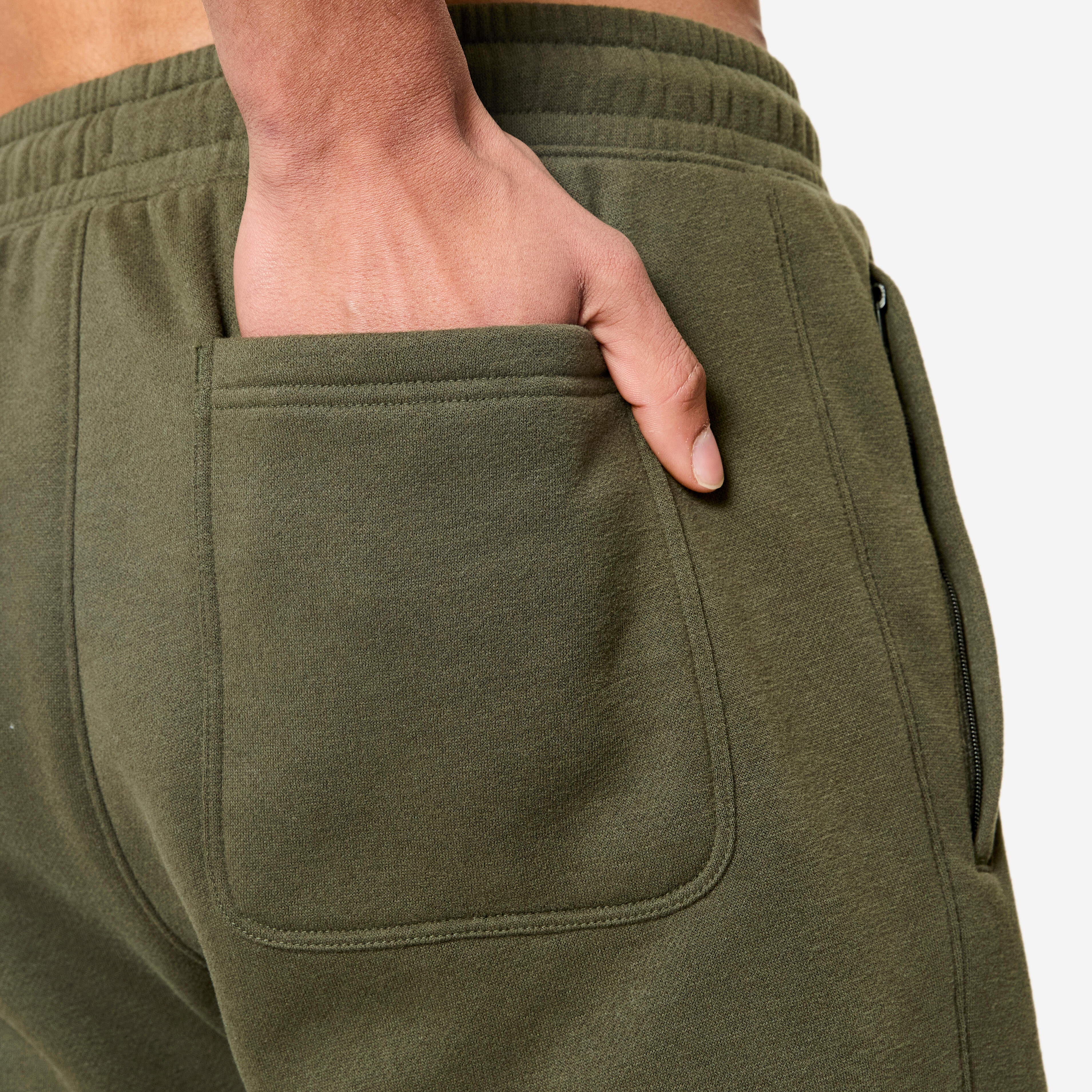 Pantalon en coton ouaté ajusté homme - DOMYOS