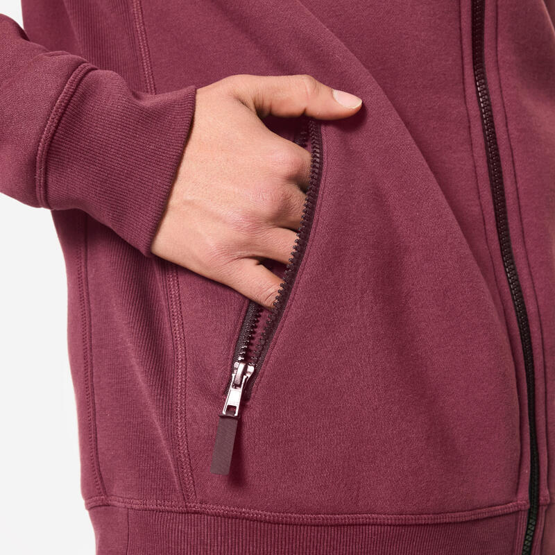 Pánská fitness mikina na zip s kapucí