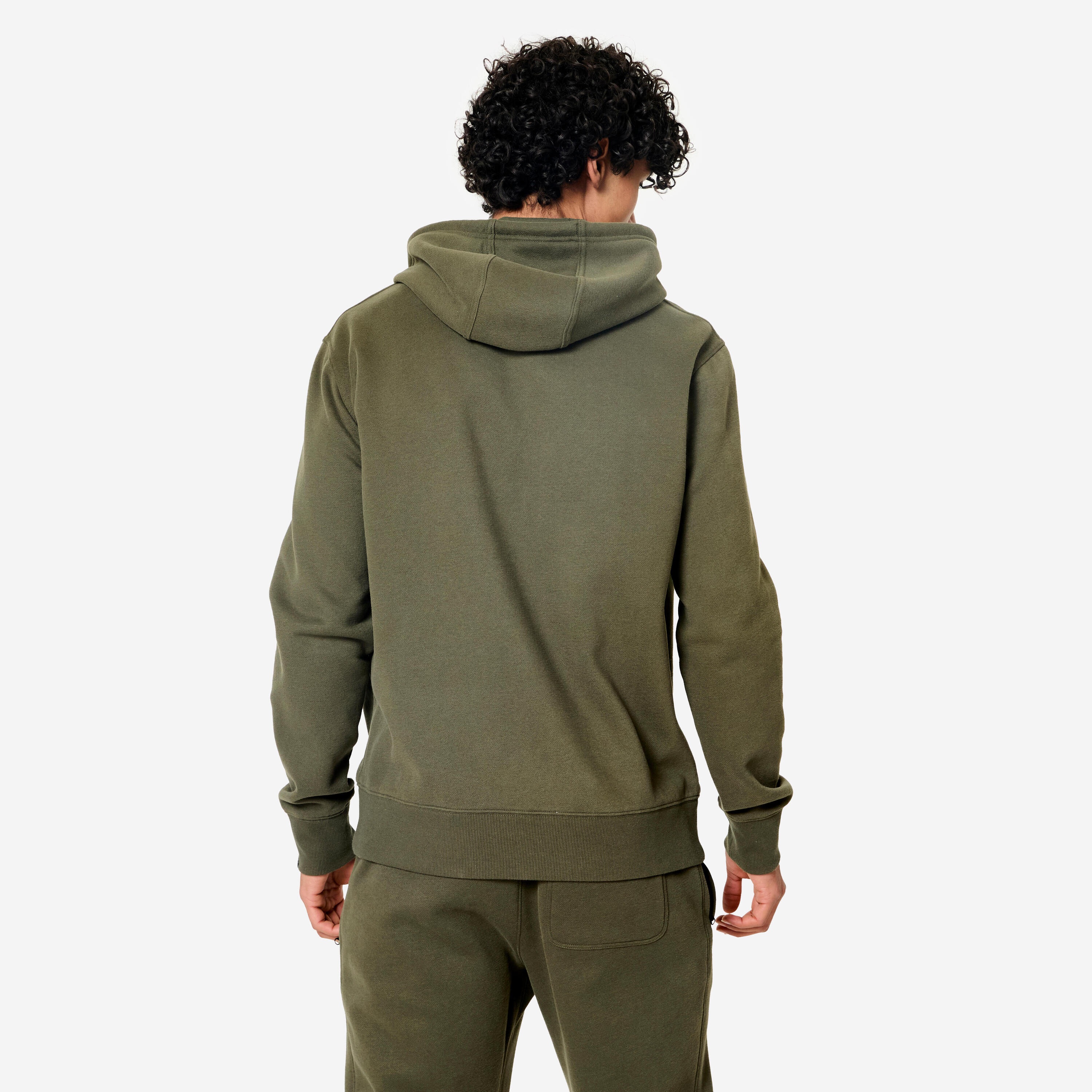 Veste zippée à capuchon en coton ouaté homme 3/8