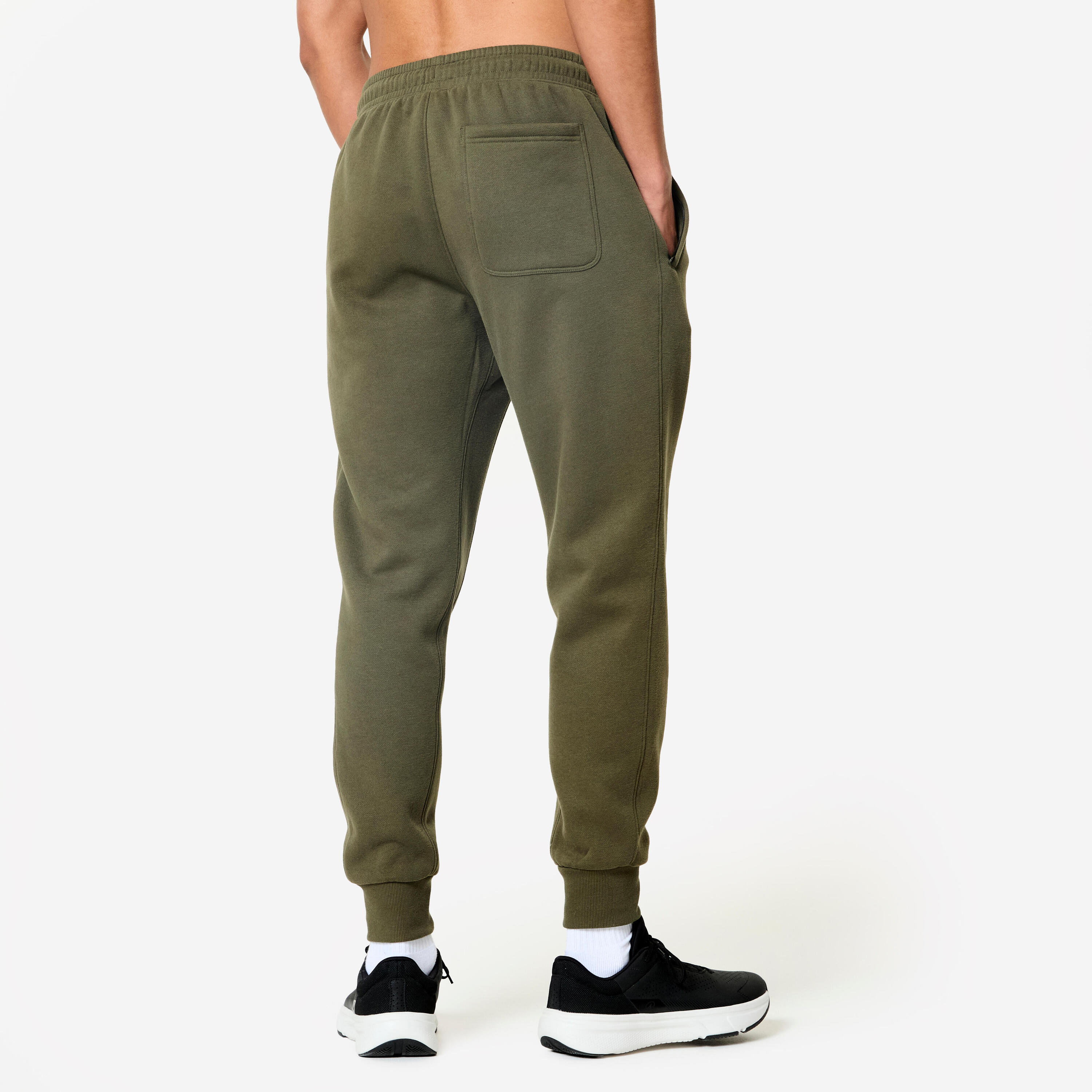Pantalon en coton ouaté ajusté homme 3/8
