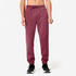 Men's Warm Jogging Bottoms - Purple/Burgundy
