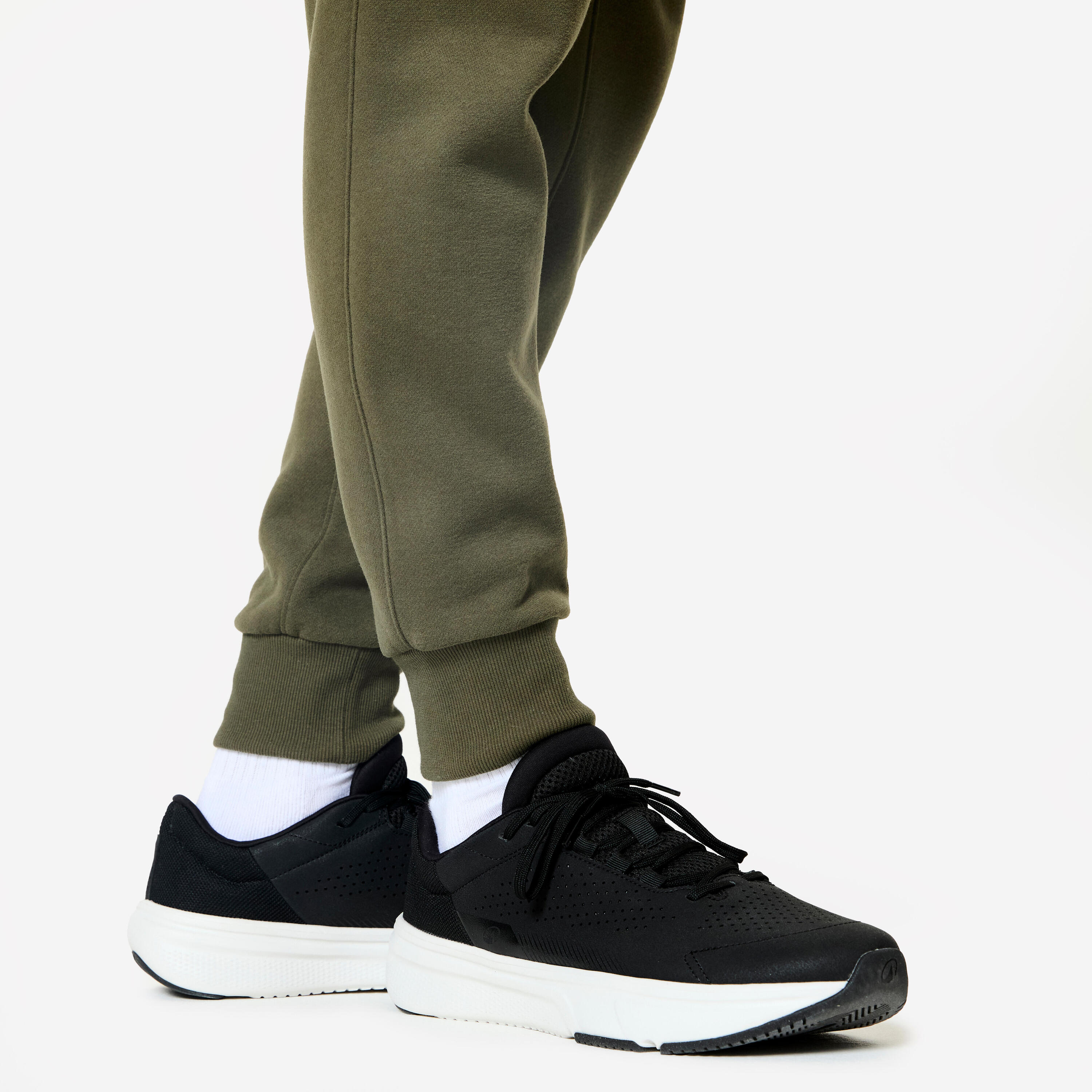 Pantalon en coton ouaté ajusté homme 7/8