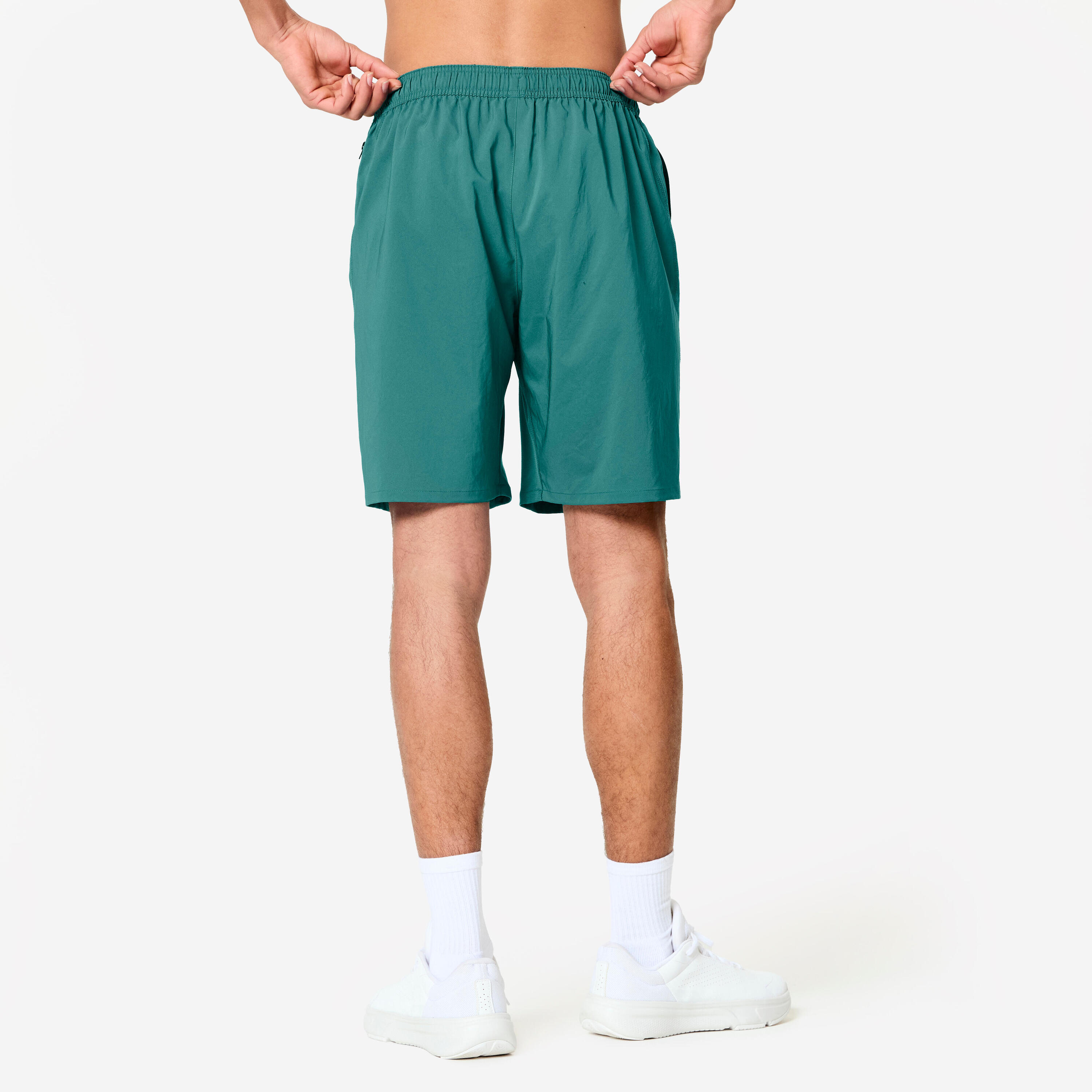 Short de sport respirant avec poches zippées homme 3/6