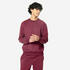 Men's Warm Fleece Sweatshirt - Purple/Burgundy
